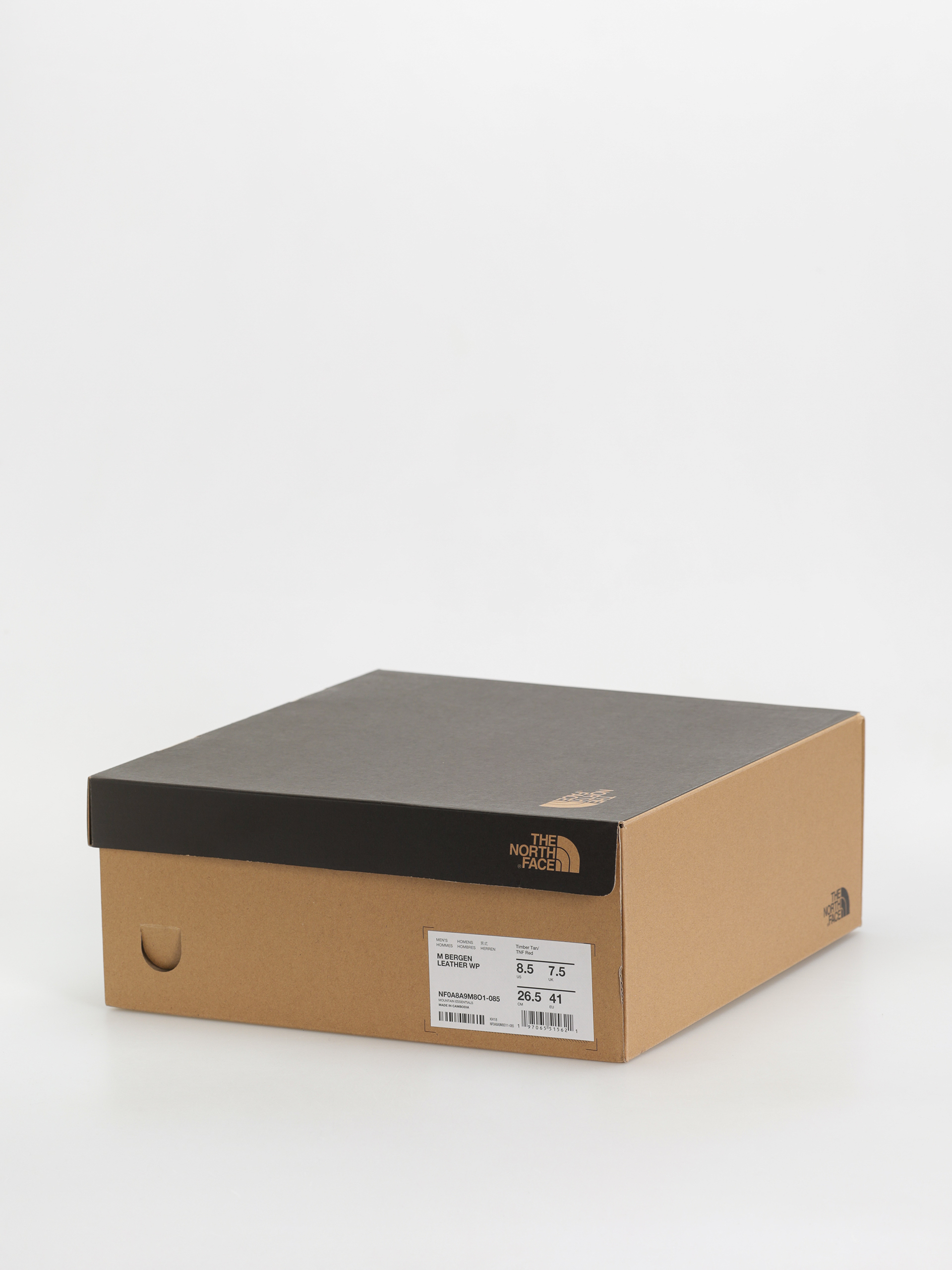 The North Face Bergen Leather Wp Cipők (timber tan/tnf red)