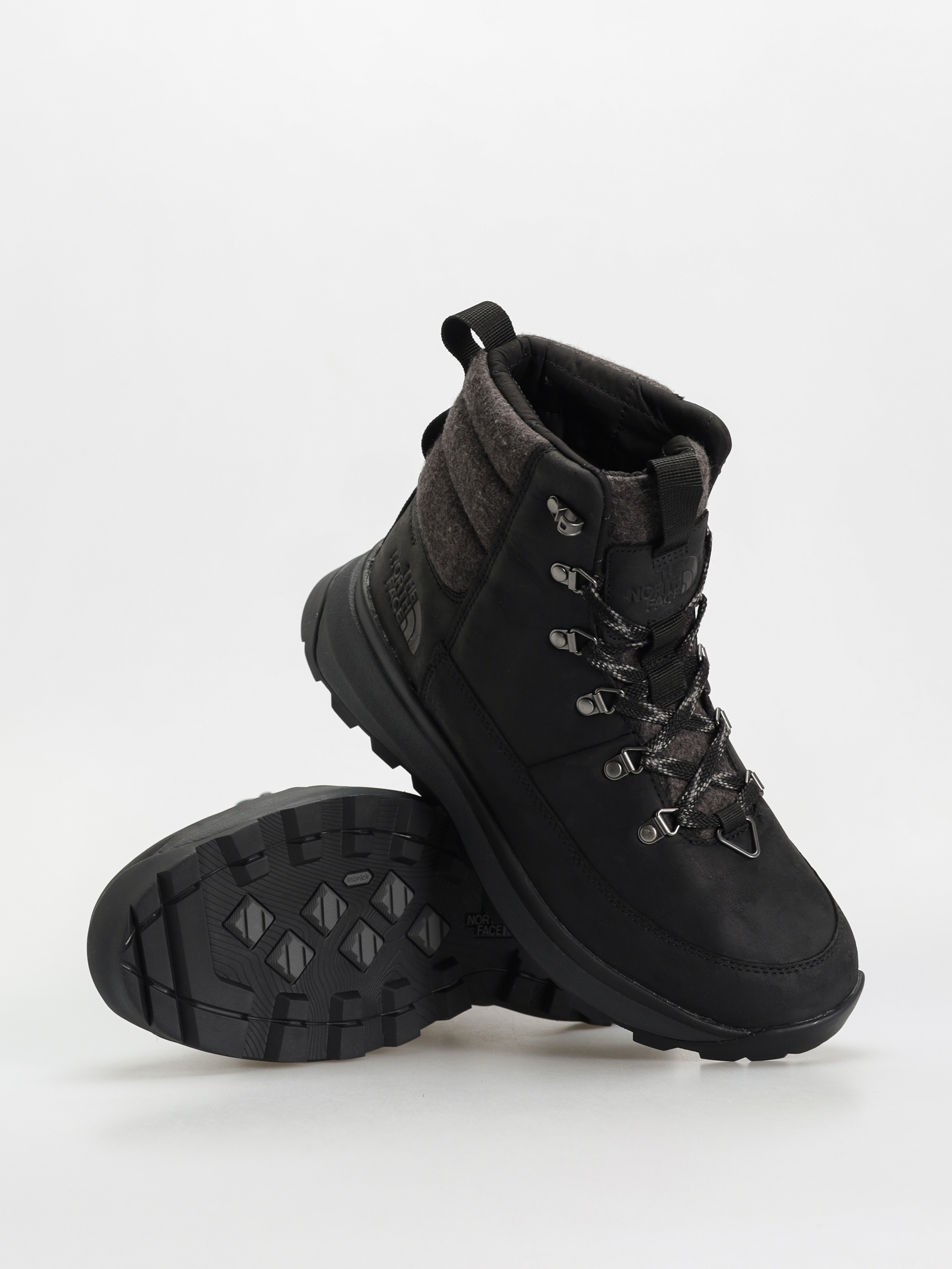 The North Face Bergen Leather Wp Cipők (tnf black/tnf black)
