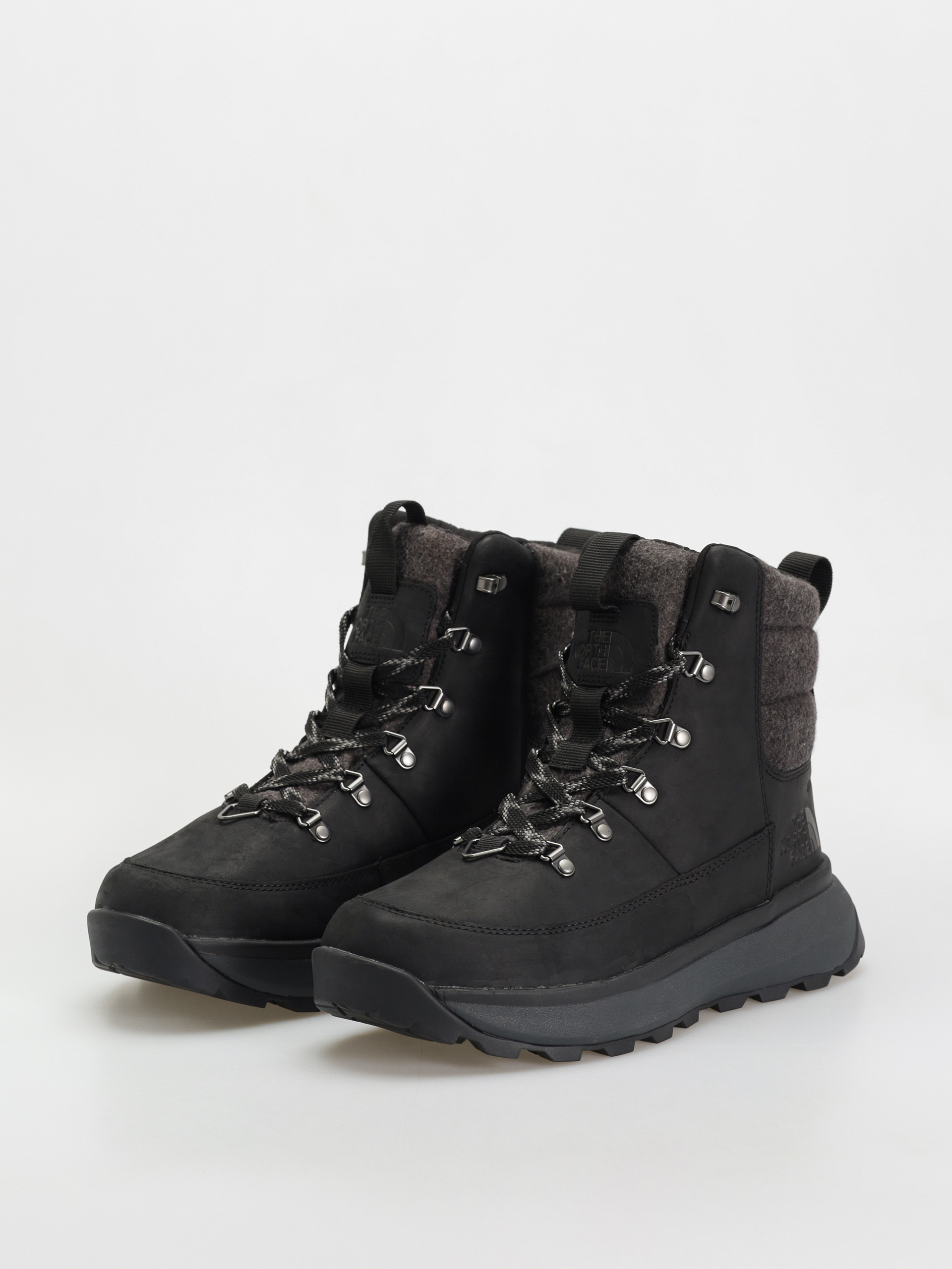 The North Face Bergen Leather Wp Cipők (tnf black/tnf black)
