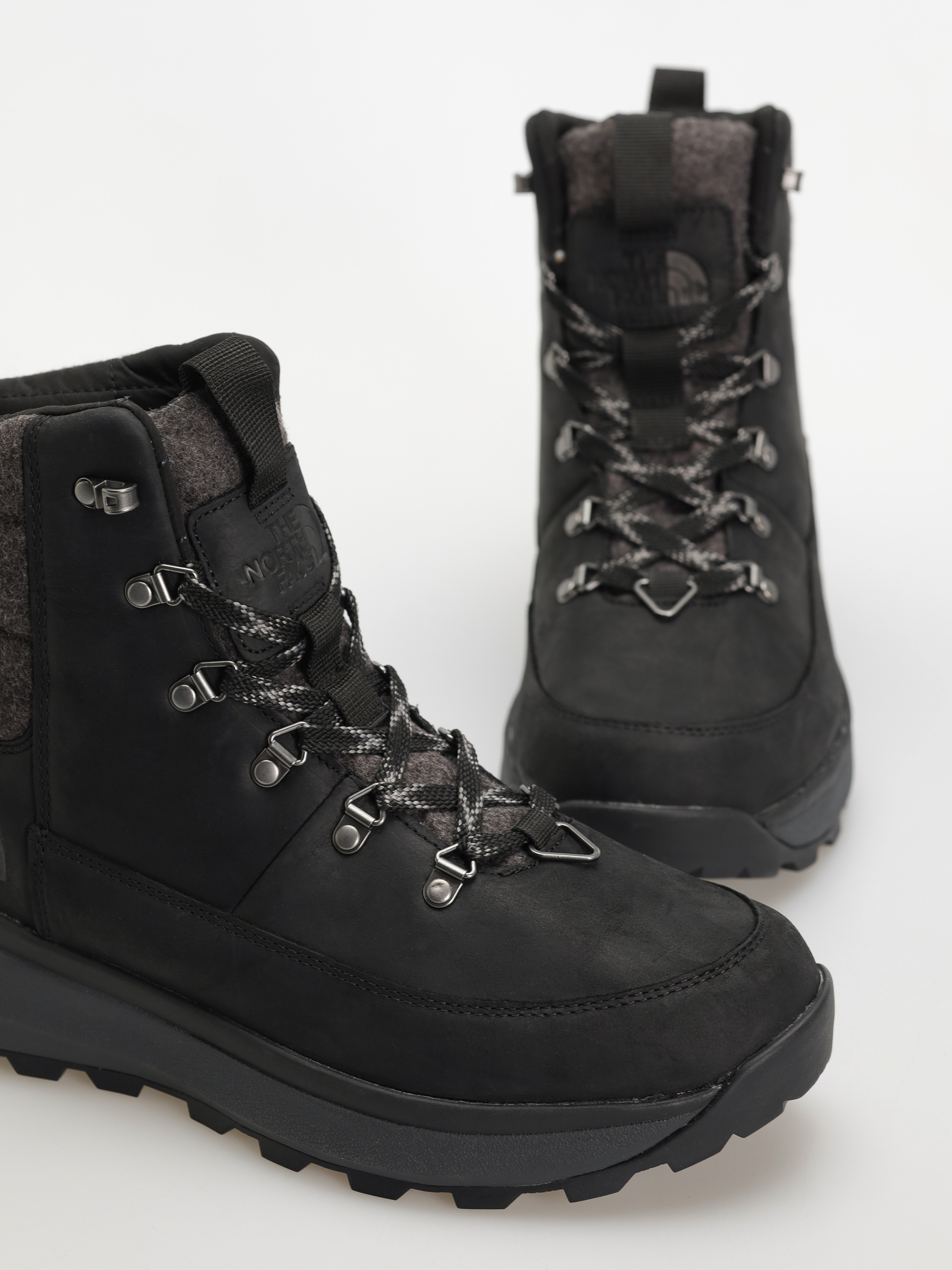 The North Face Bergen Leather Wp Cipők (tnf black/tnf black)