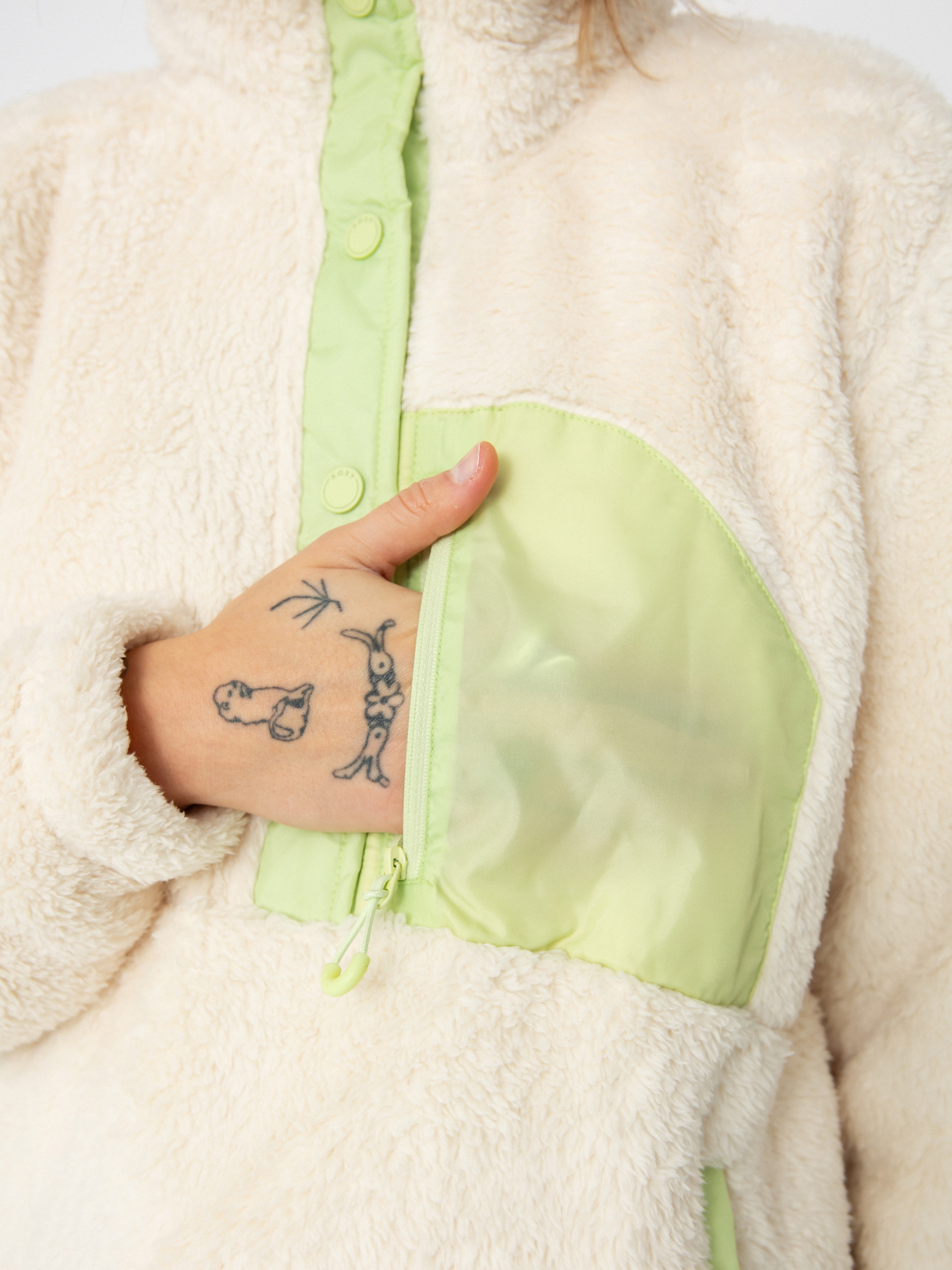 Női Roxy Alabama Polár pulóver (buttercream)