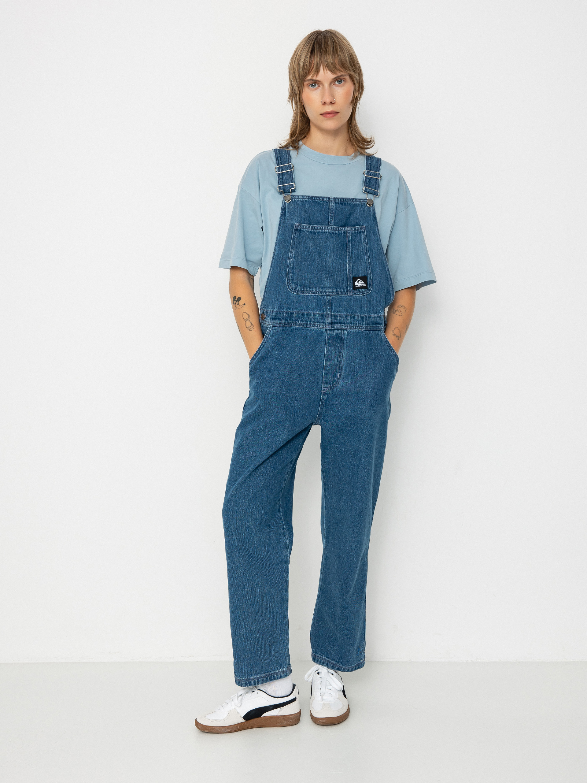 Quiksilver Uni Classic Denim Dungaree Wmn Kisnadrág (estate blue)