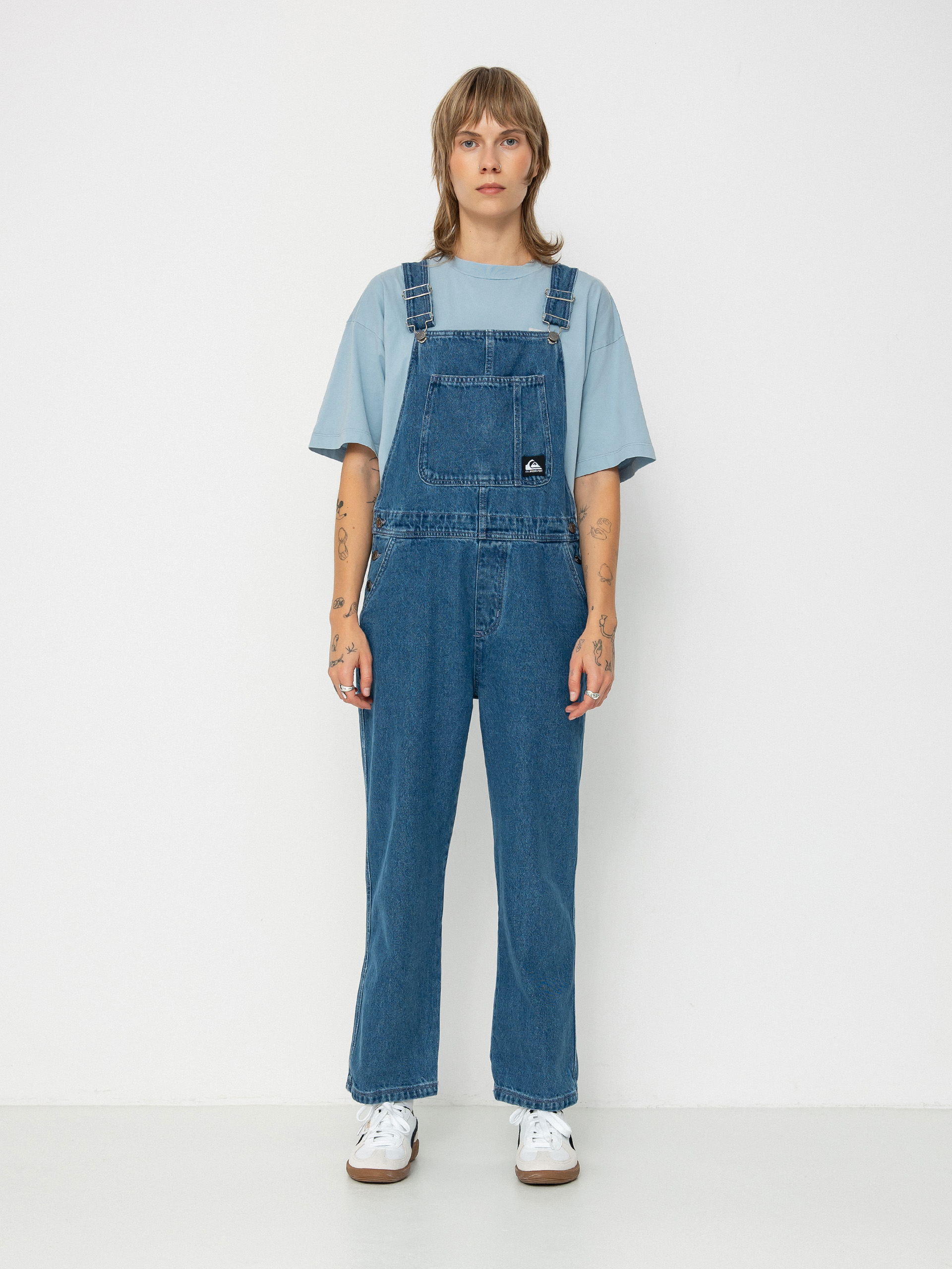 Quiksilver Uni Classic Denim Dungaree Wmn Kisnadrág (estate blue)