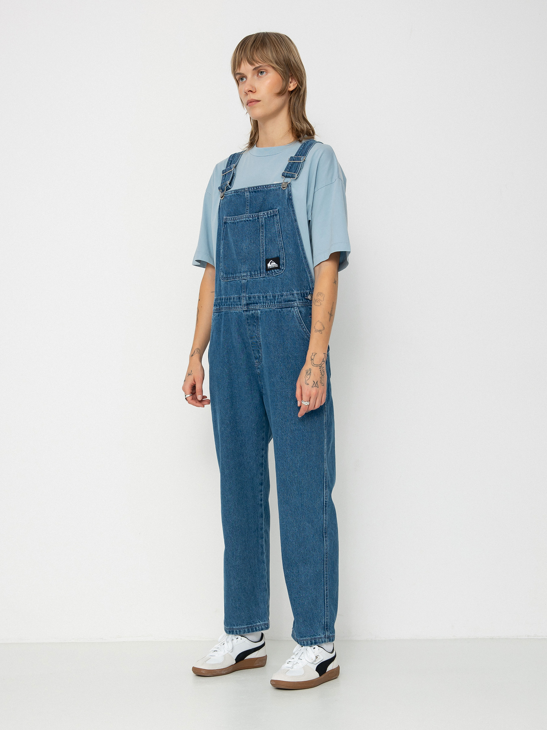 Quiksilver Uni Classic Denim Dungaree Wmn Kisnadrág (estate blue)