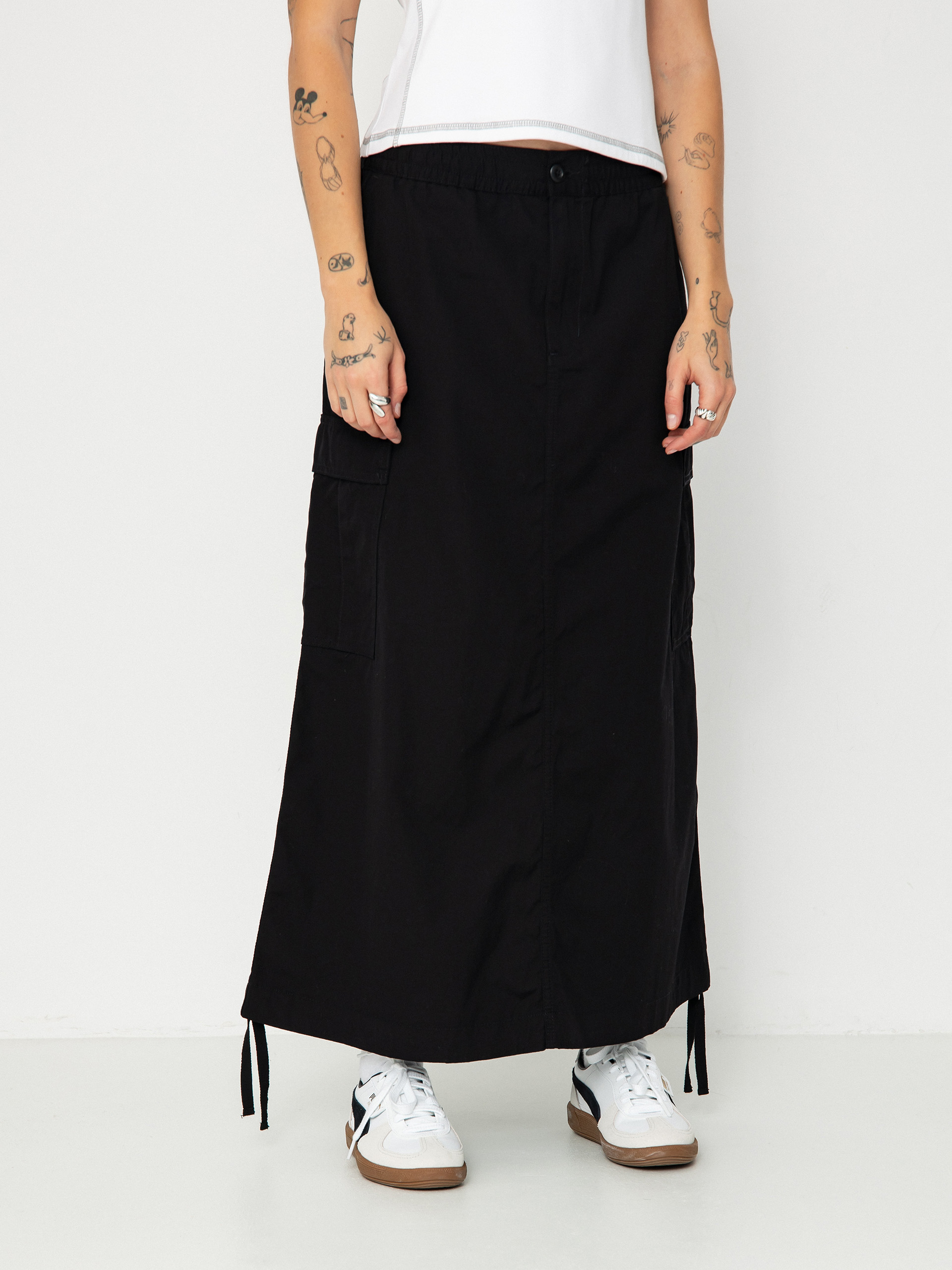 Szoknya Carhartt WIP Cargo Long Wmn (black)