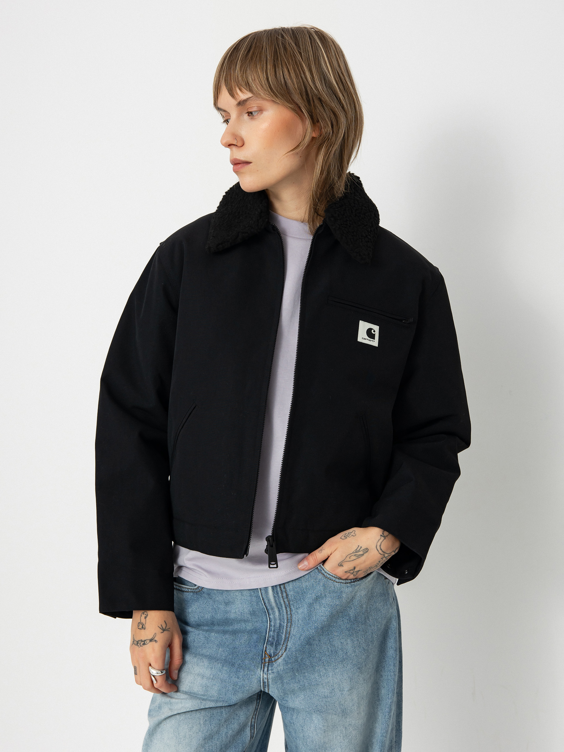 Dzseki Carhartt WIP Newkirk Wmn (black/camo leo/tamarind)