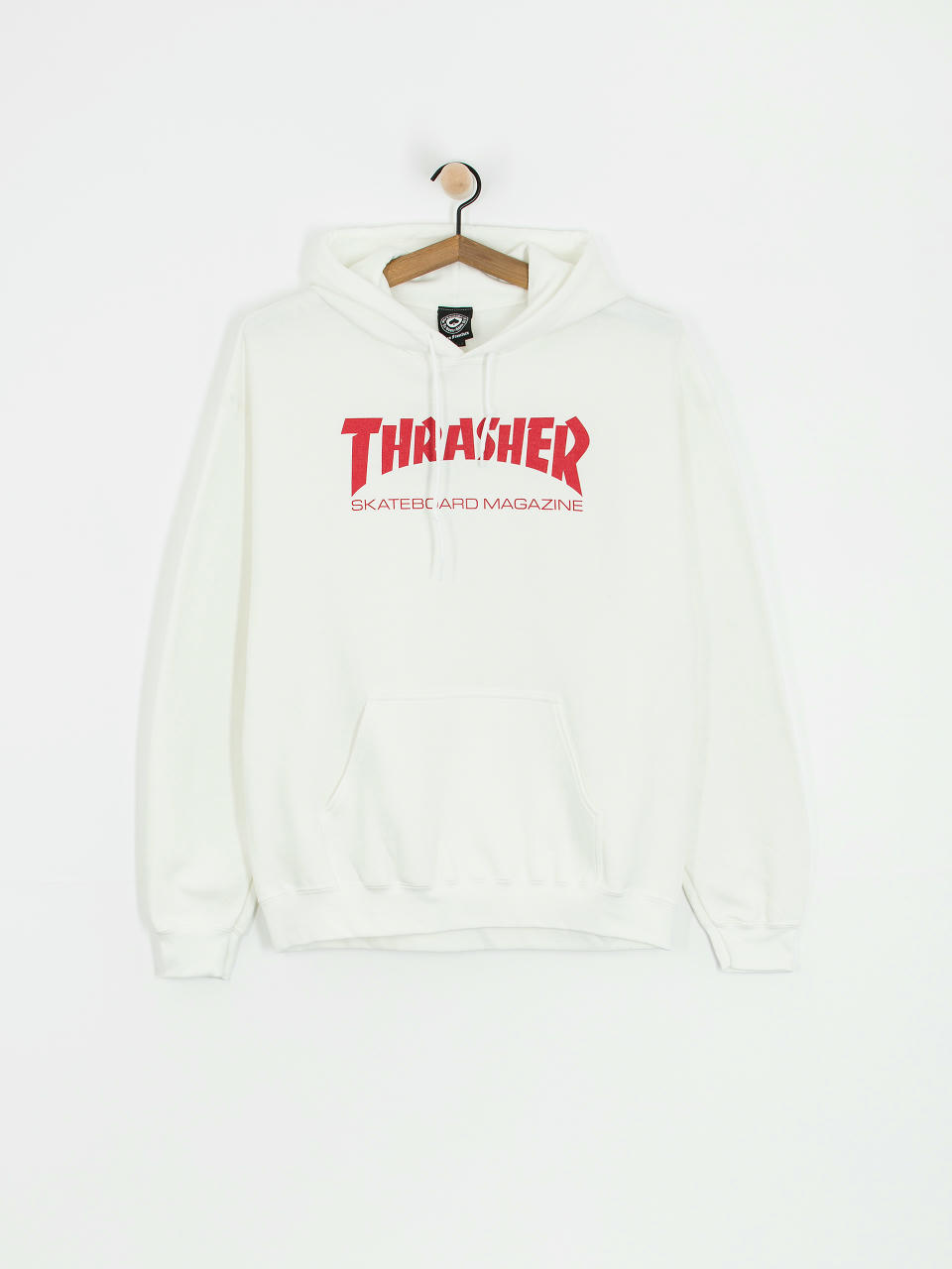 Thrasher Skate Mag HD Kapucnis pulóver (white/red)