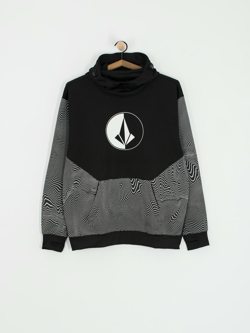 Férfi Volcom Hydro Riding HD Thermo pulóver (black print)