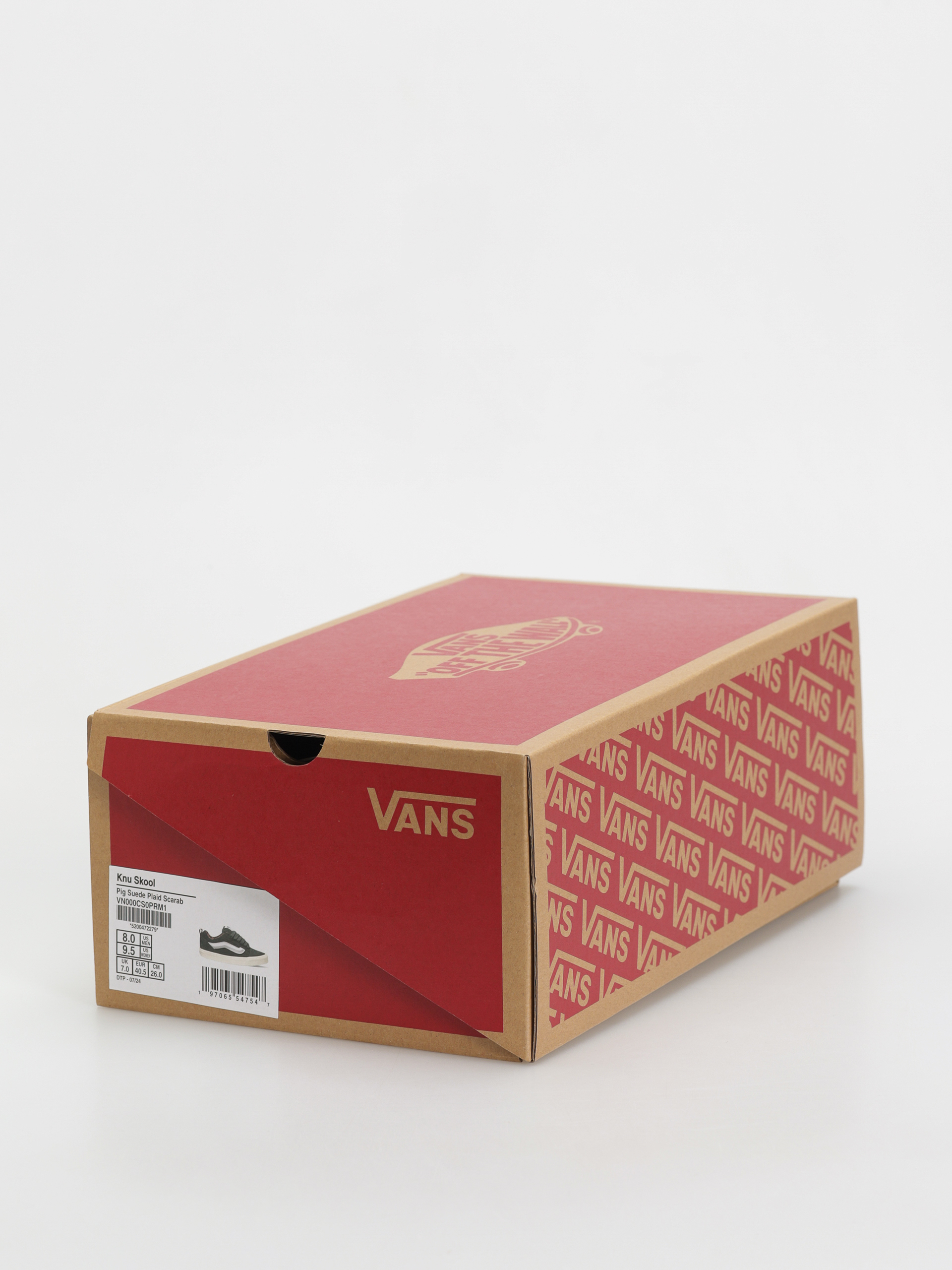 Cipők Vans Knu Skool (pig suede plaid scarab)