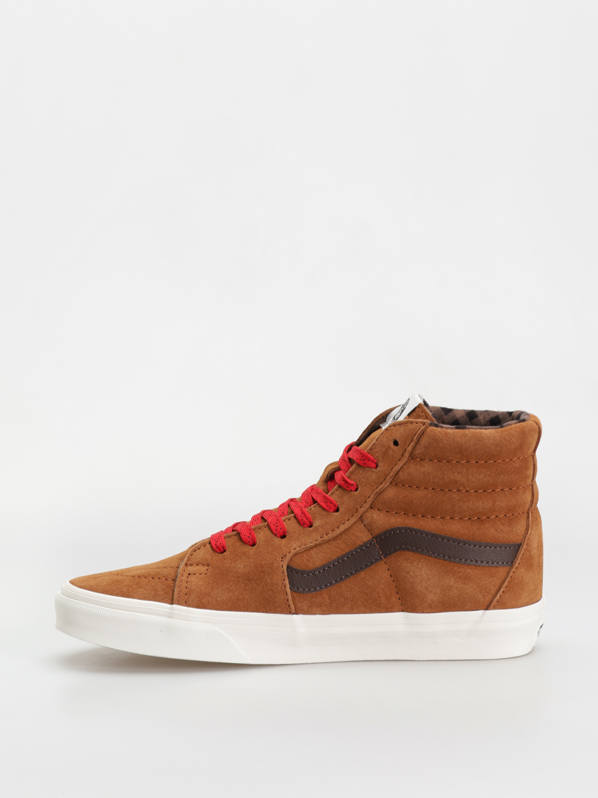 Cipők Vans Sk8 Hi (pig suede plaid glazed ginger)