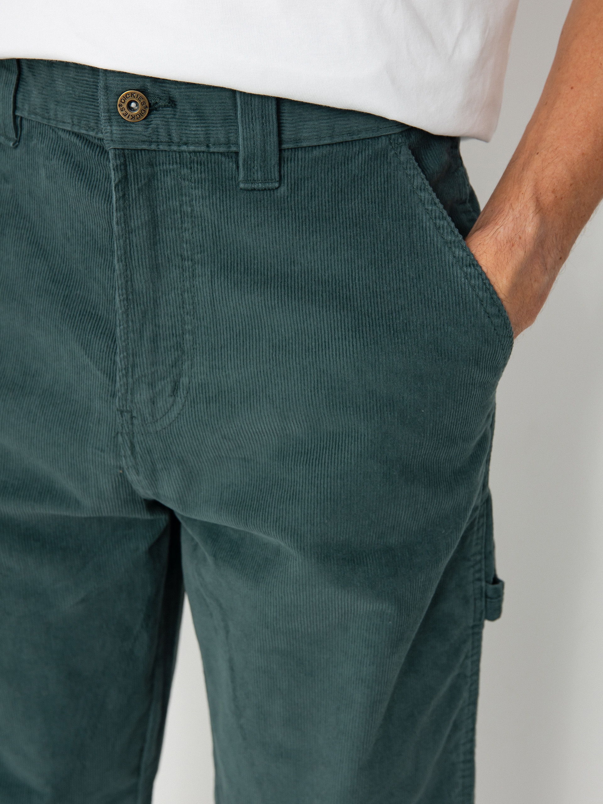 Dickies Corduroy Carpenter Kisnadrág (lincoln green)