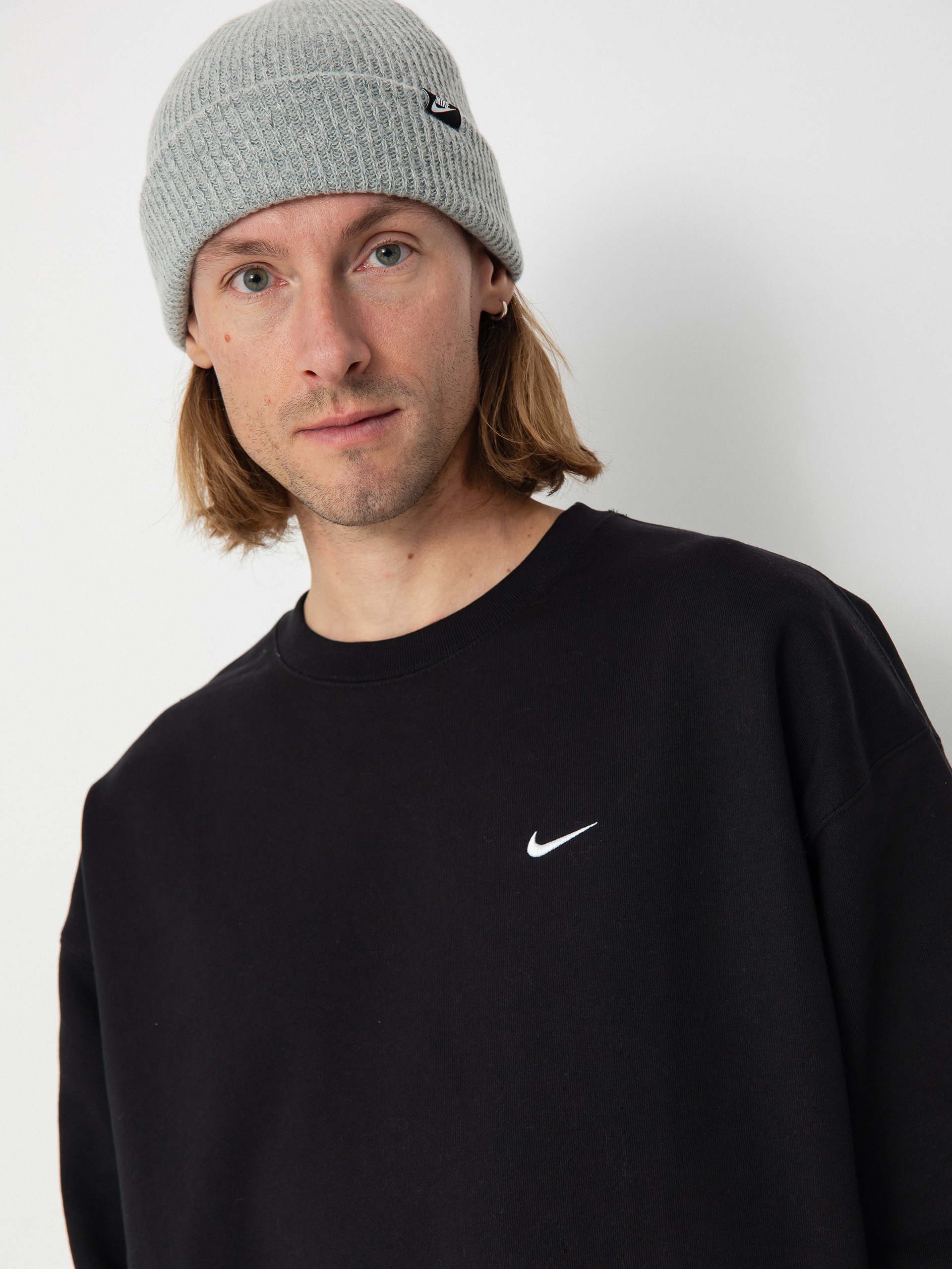 Nike SB Solo Swoosh Pulóver (black/white)
