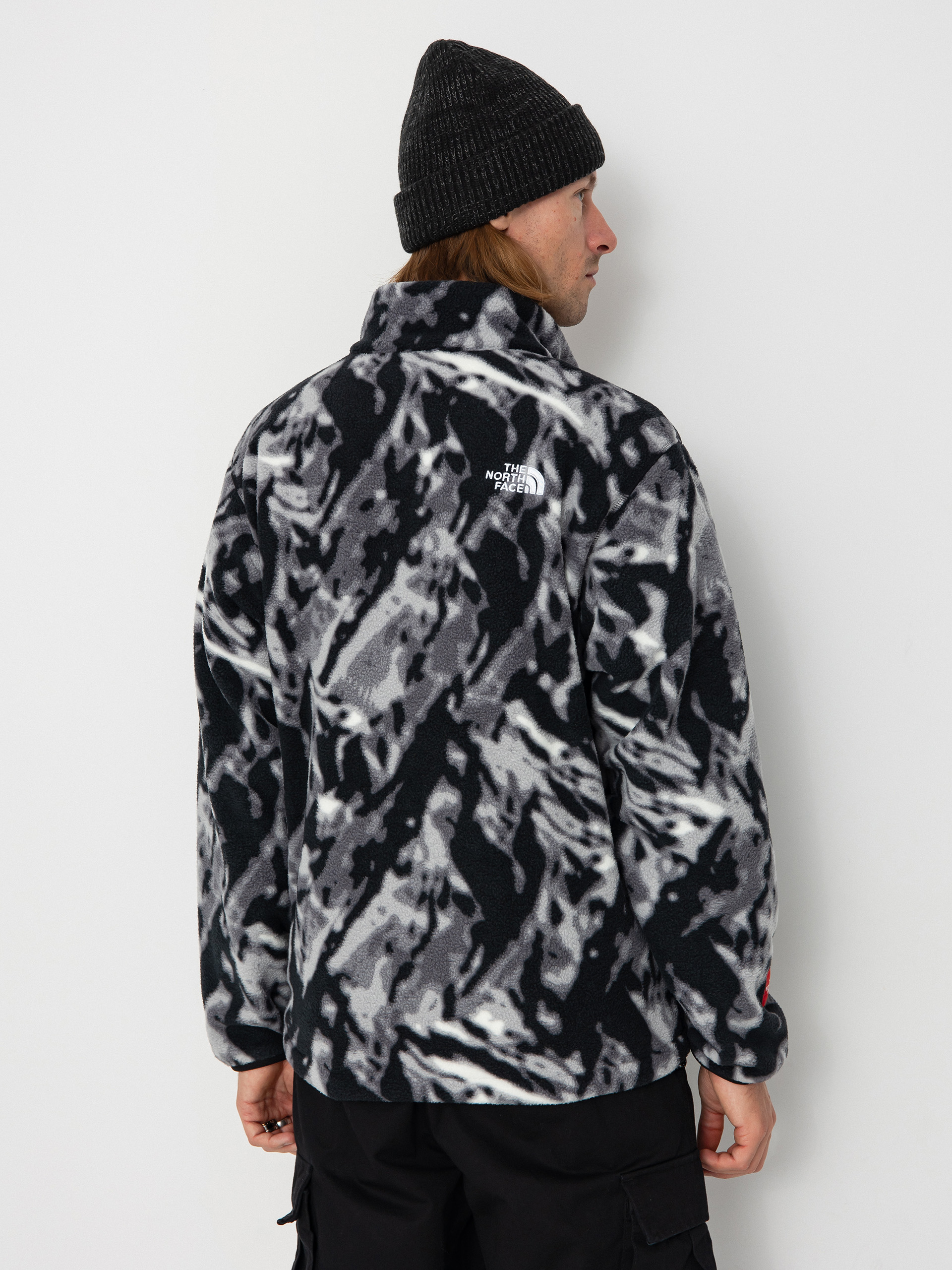 Férfi The North Face Tnf Fleeski 1/4 Zip Polár pulóver (tnf black 3d summit mes)