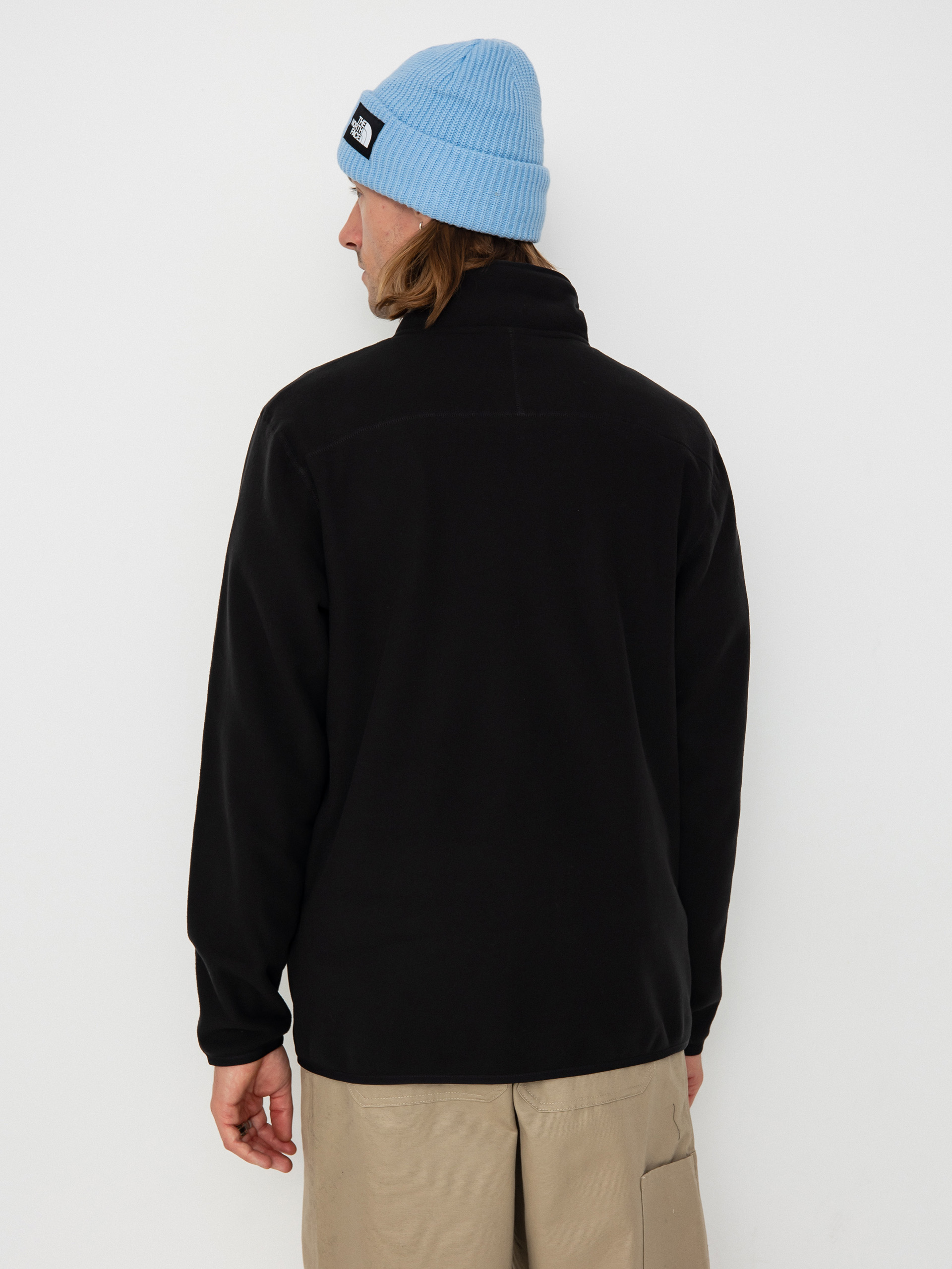 Férfi Polár pulóver The North Face Glacier 1/4 Zip Embroidered Logo (tnf black npf)