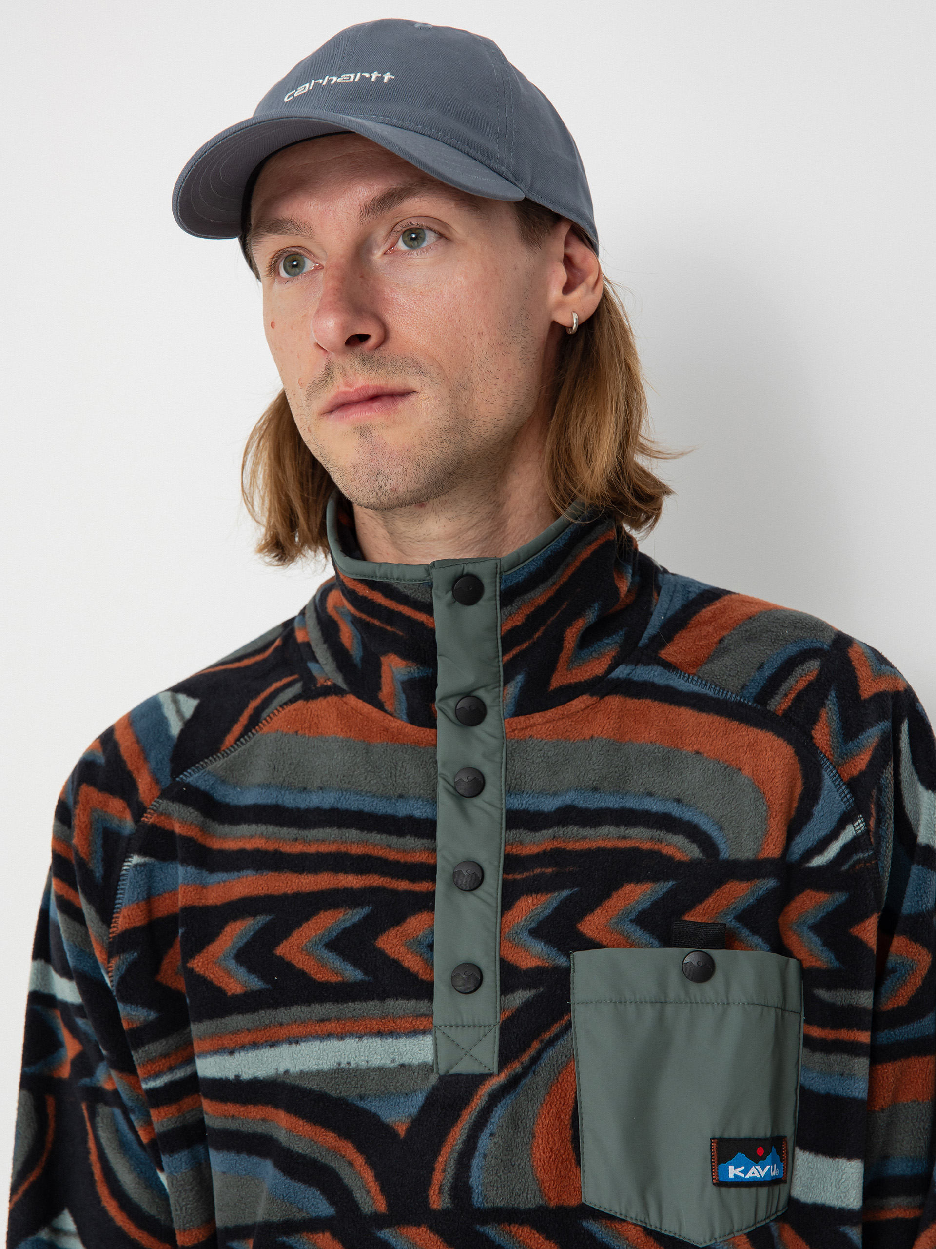 Férfi Kavu Teannaway Polár pulóver (riven stitch)