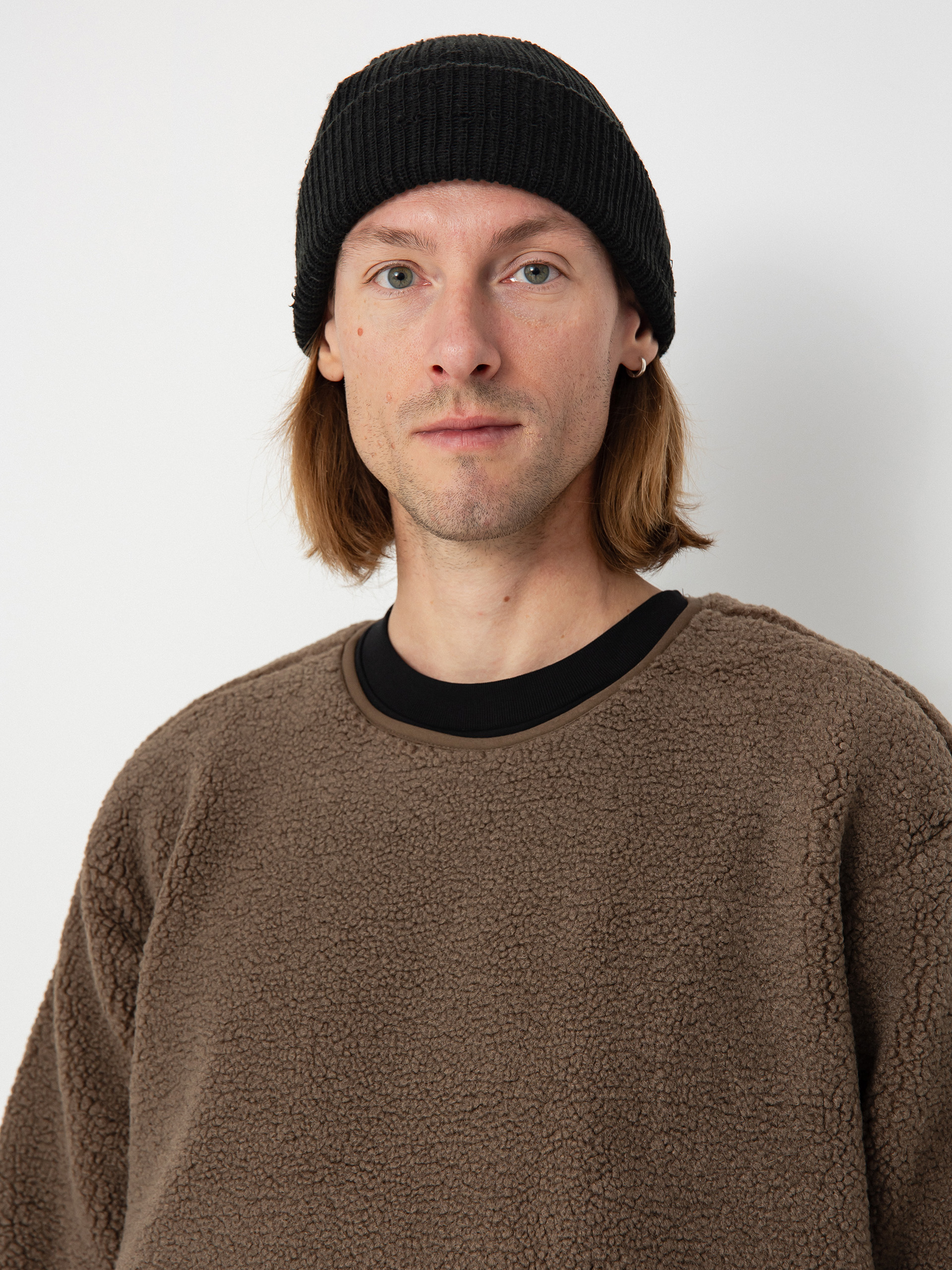 Férfi Polár pulóver Kavu Port Pullover (walnut)