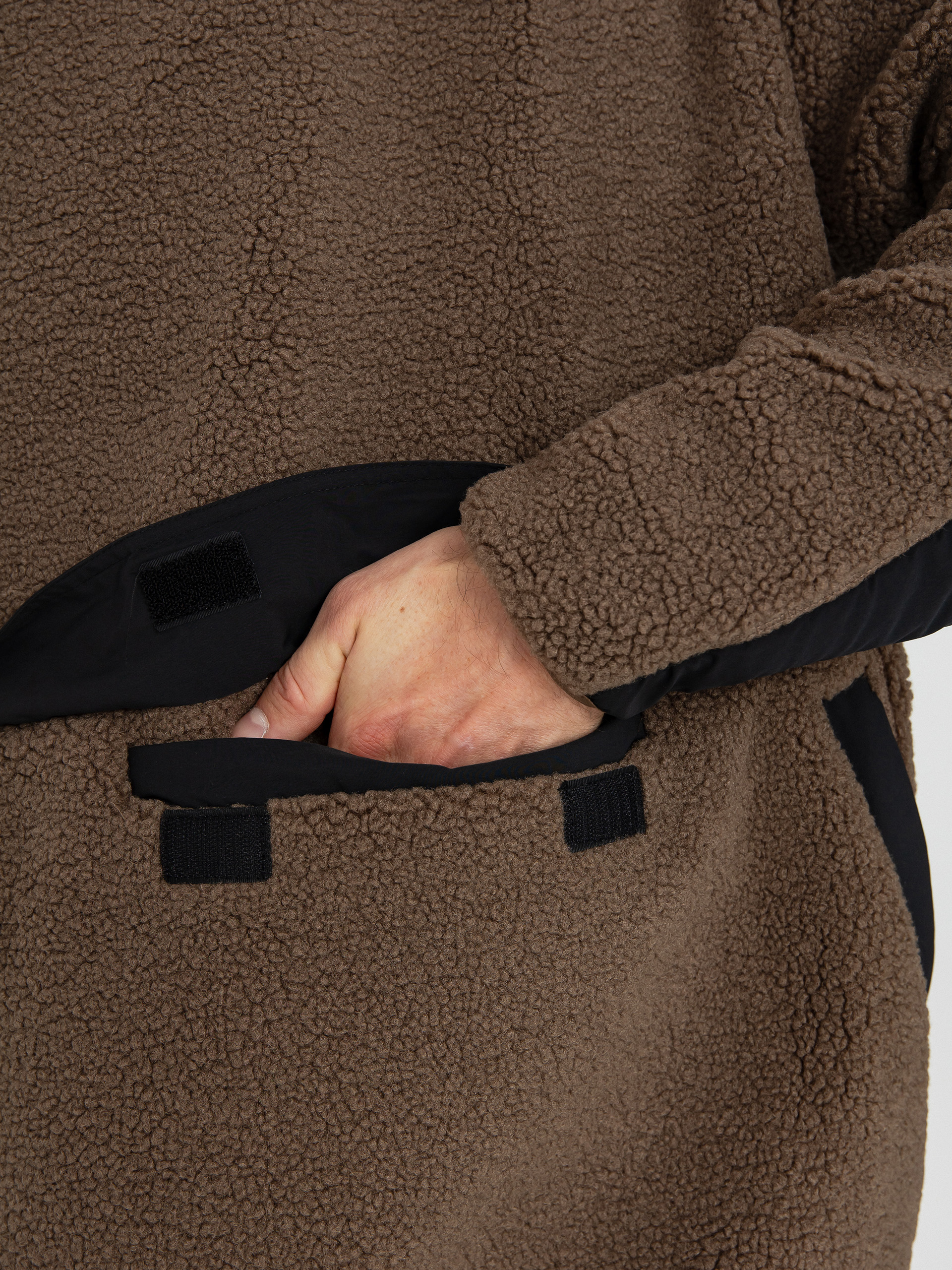 Férfi Polár pulóver Kavu Port Pullover (walnut)