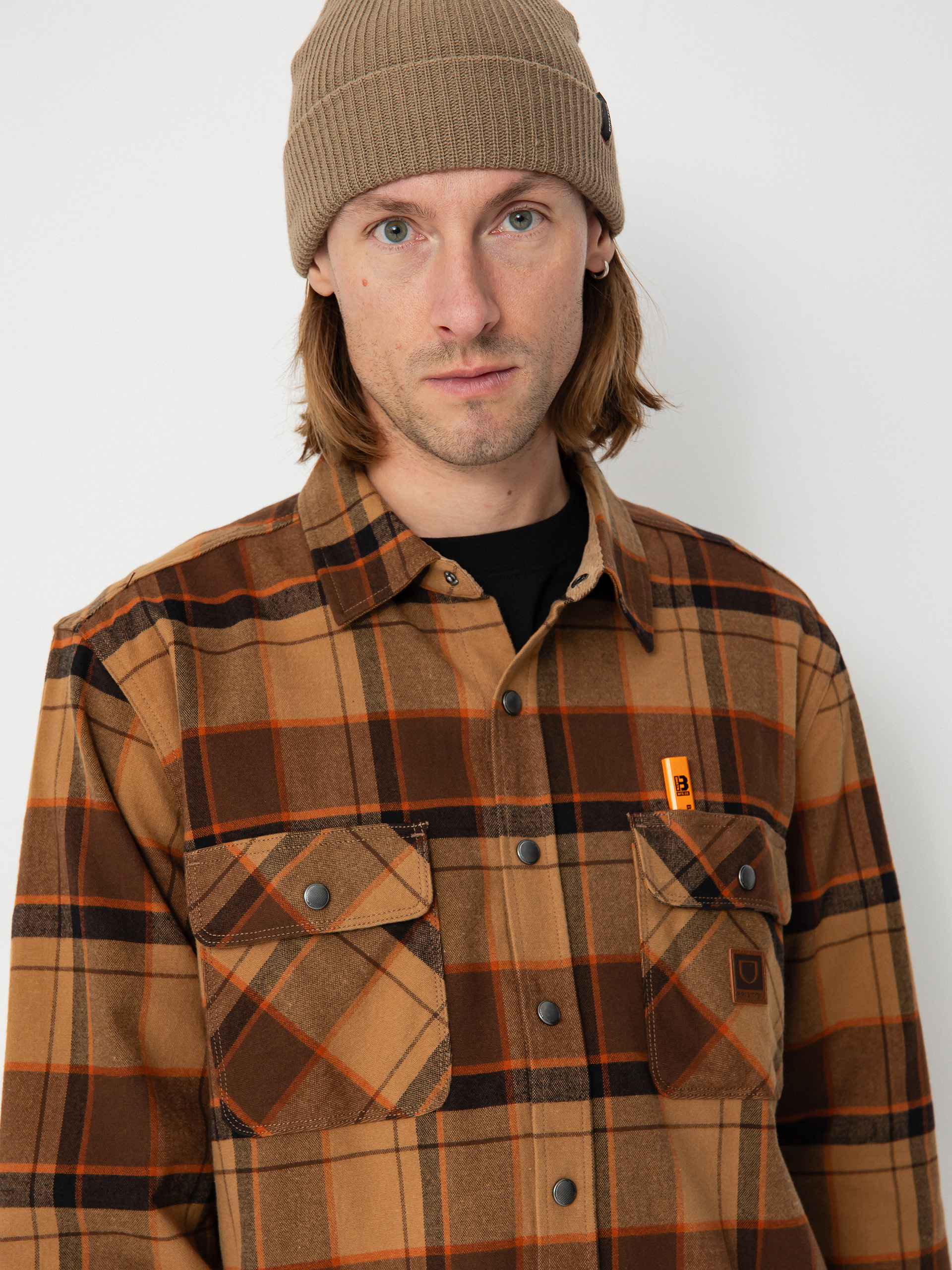 Ing Brixton Builders Bowery Str Wr Ls (burro brown/pinecone brown/bla)