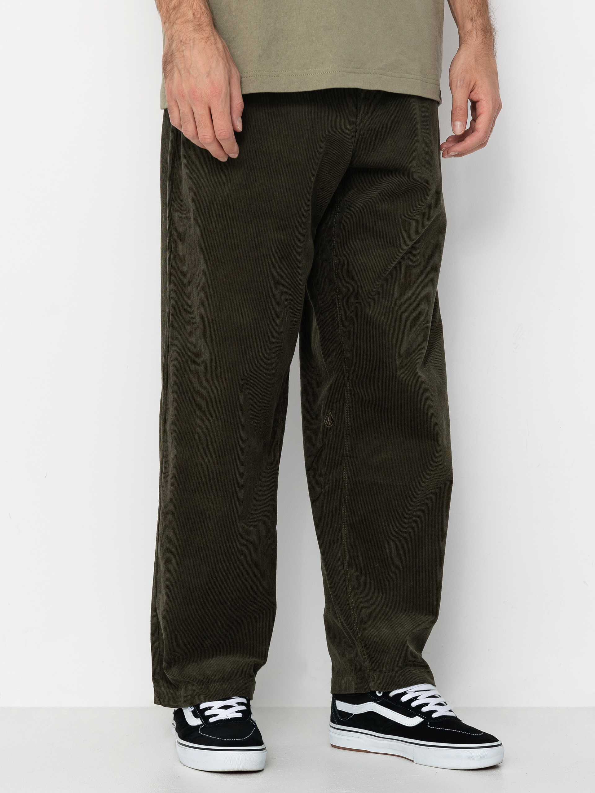 Volcom Frickin Loose Tapered Cord Kisnadrág (squadron green)