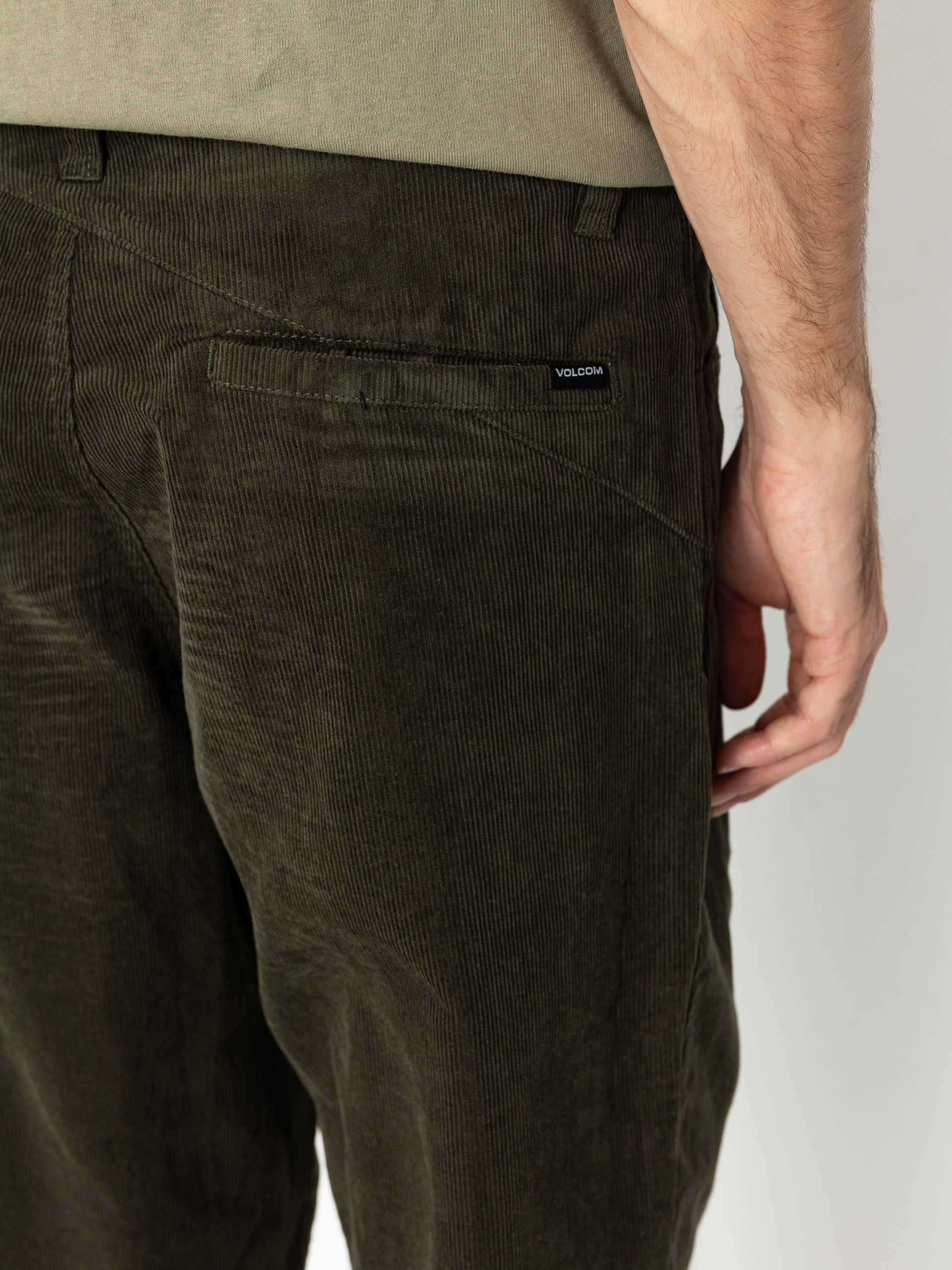 Volcom Frickin Loose Tapered Cord Kisnadrág (squadron green)