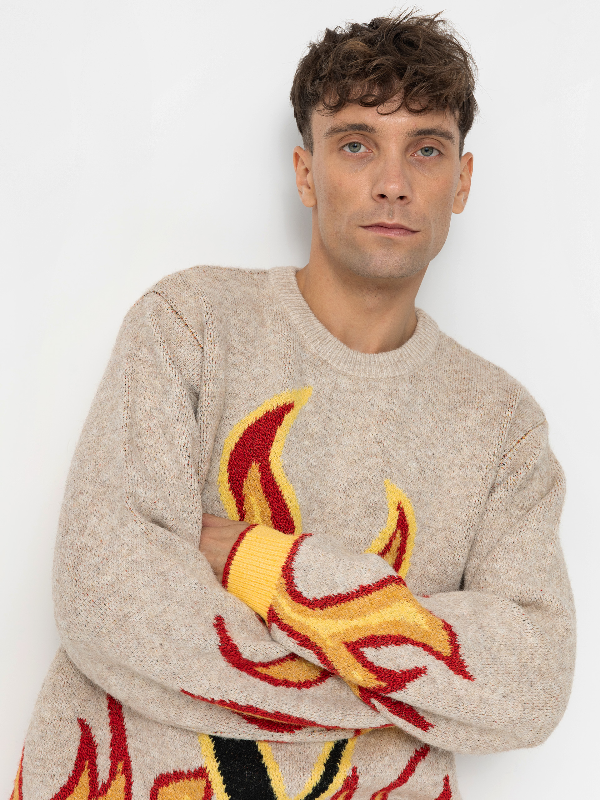 Volcom Fergadelic Pulóver (dirty white)