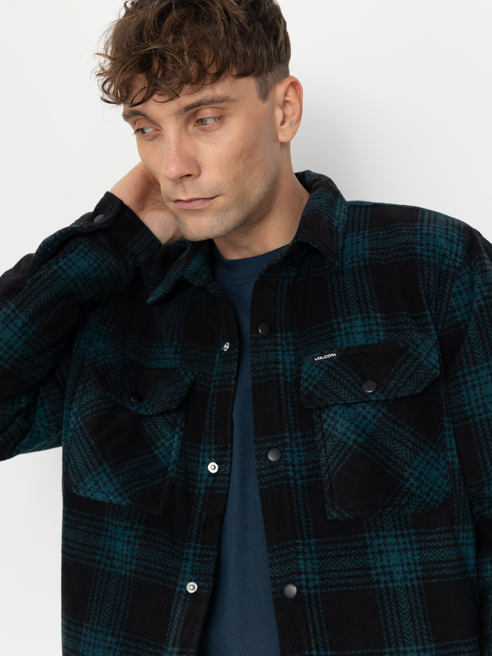 Ing Volcom Bowered Fleece Ls (evergreen)