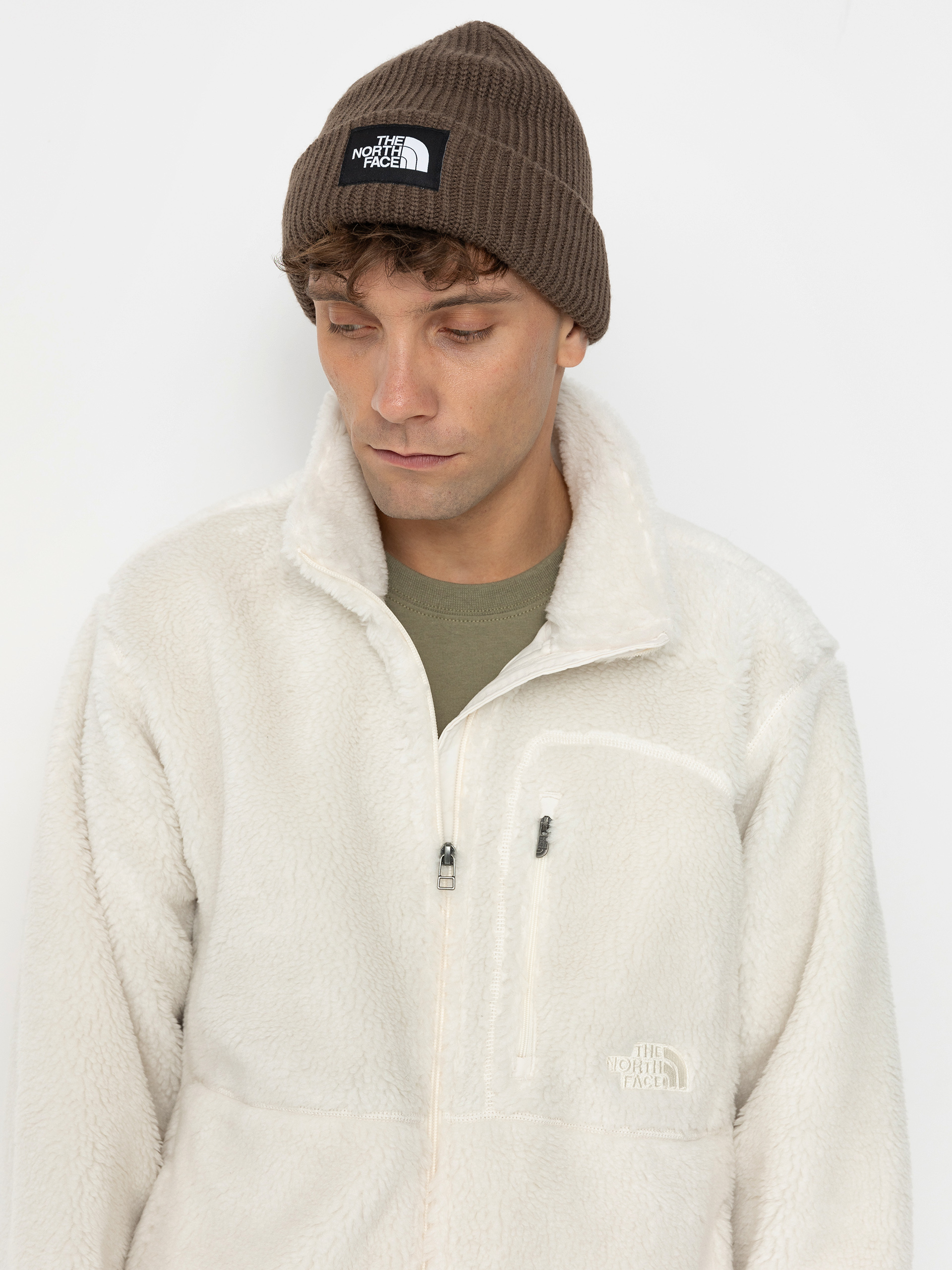 Férfi The North Face Extreme Pile 2 FZ Dzseki (white dune)