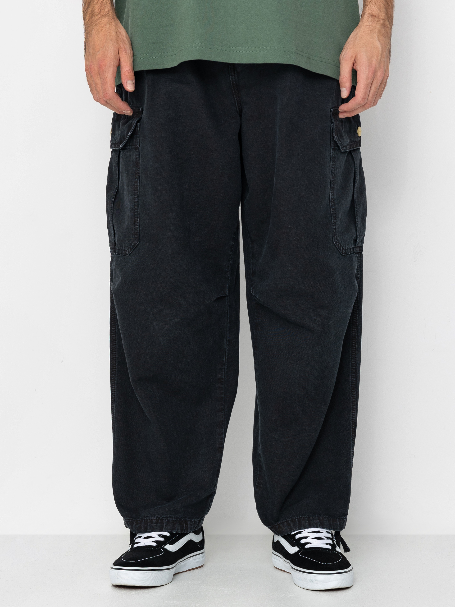 Carhartt WIP Stanton Cargo Kisnadrág (black)