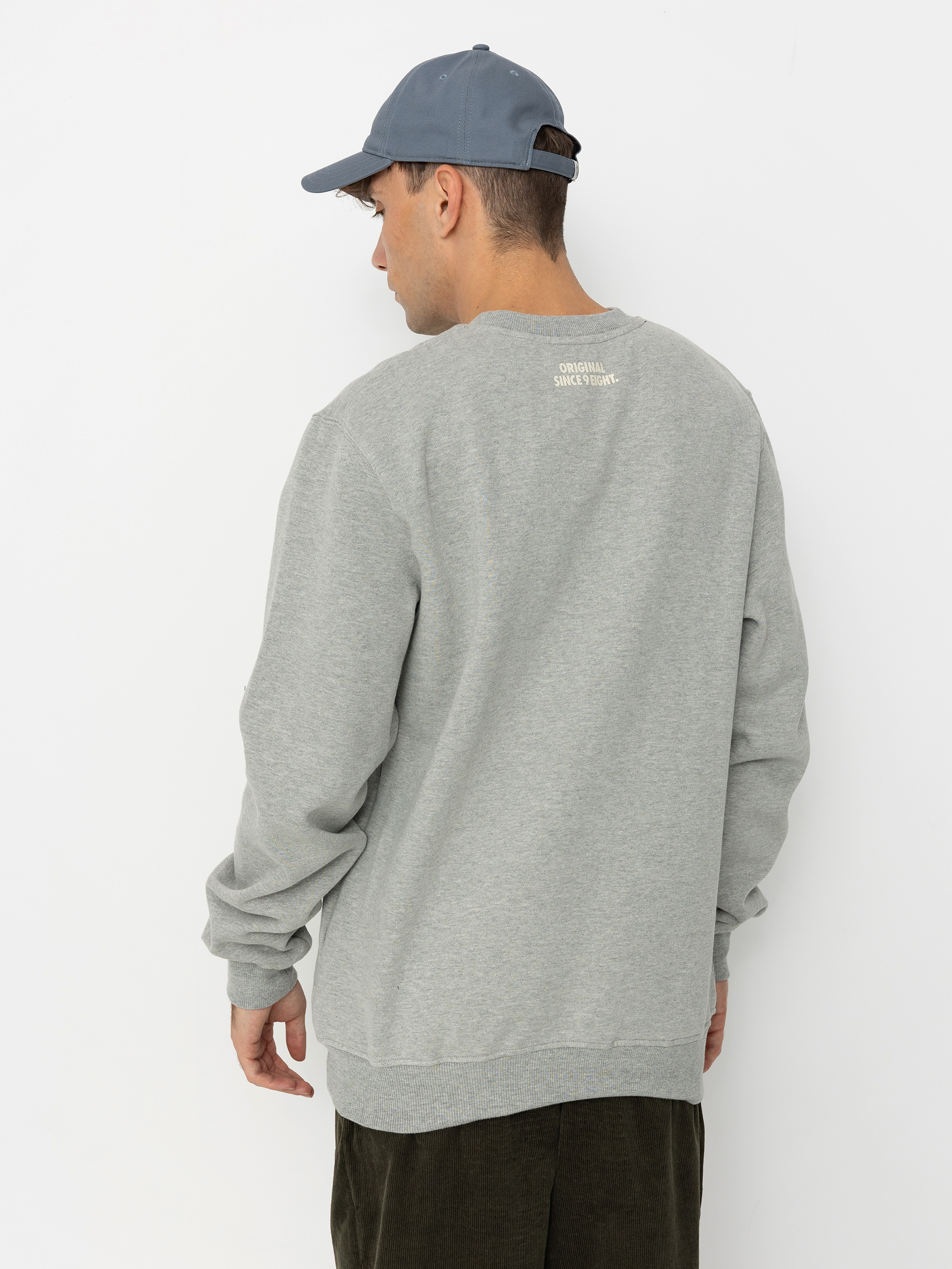 MassDnm Patch Crew Pulóver (lt heather grey)