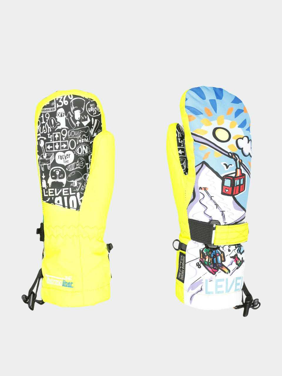 Kesztyű Level Junior Mitt JR (yellow)