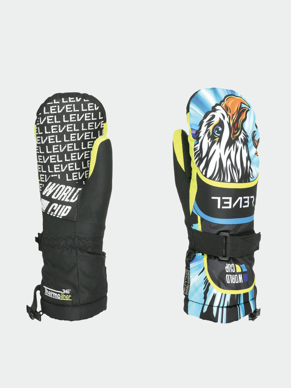 Kesztyű Level Junior Mitt JR (yellow blue)