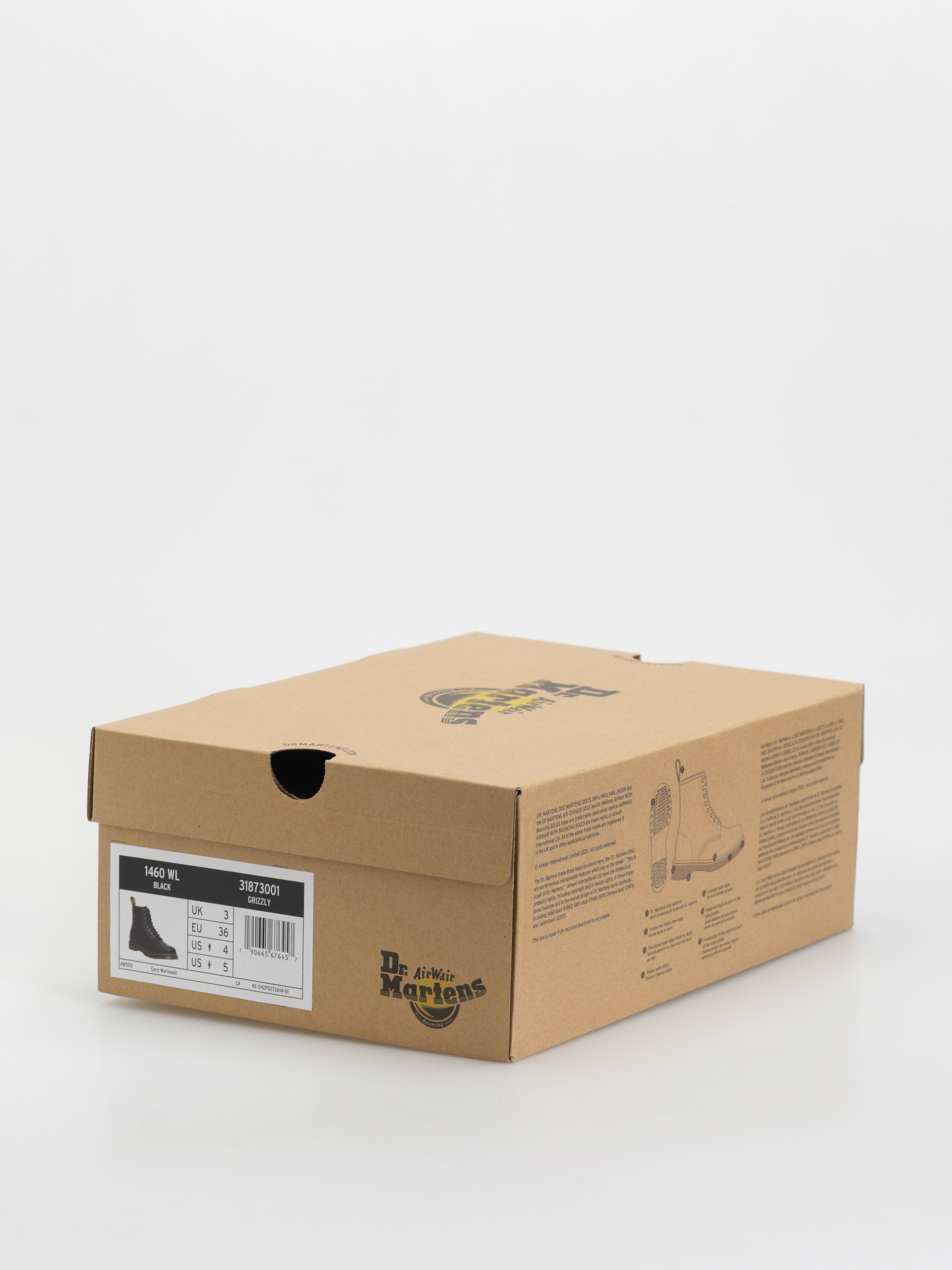 Cipők Dr. Martens 1460 WL Wmn (black grizzly)