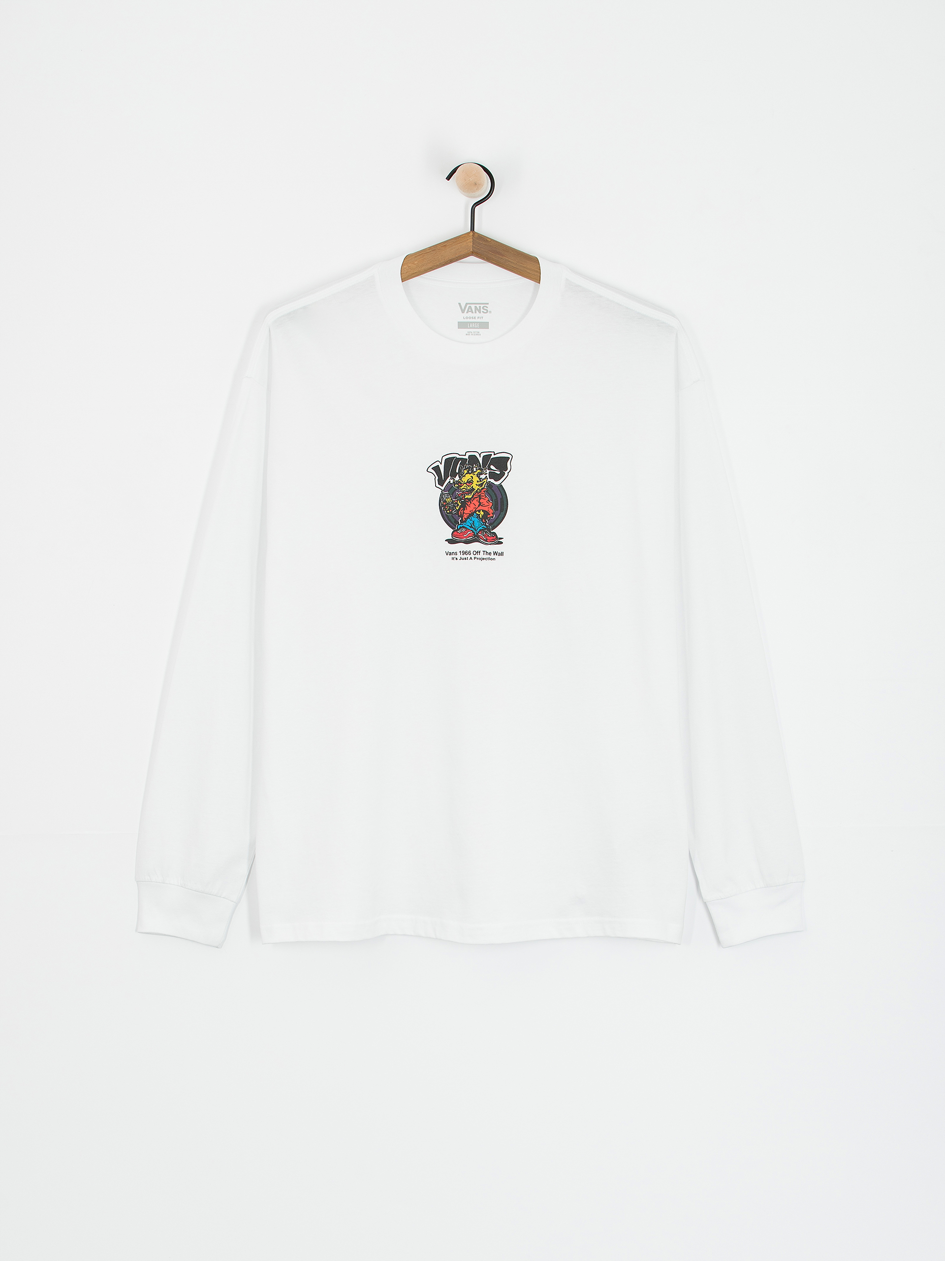 Hosszú ujjú felső Vans Kobalos (white)