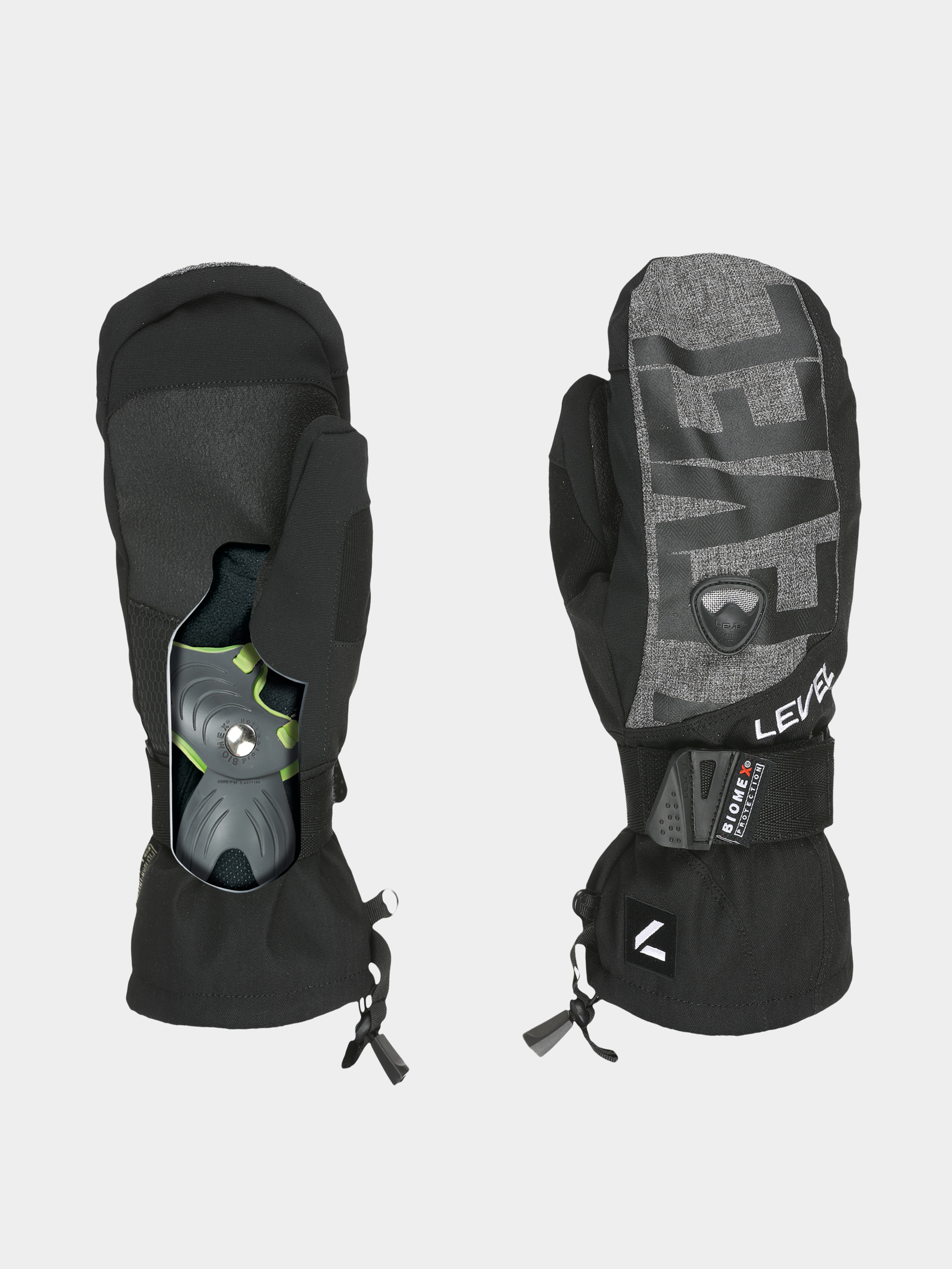 Kesztyu0171 Level Fly Mitt (black grey)