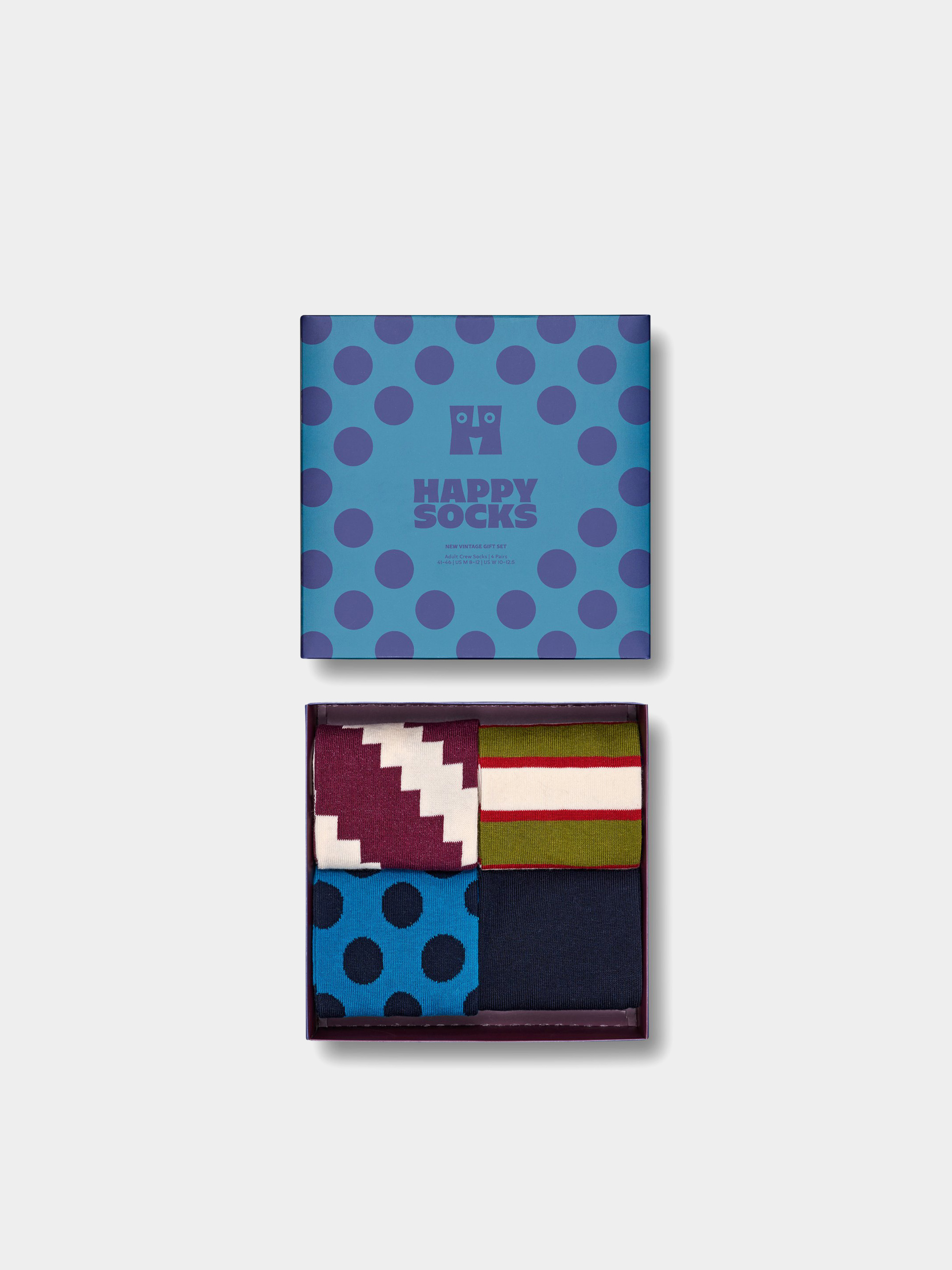 Zokni Happy Socks 4-Pack New Vintage Gift Set (navy)