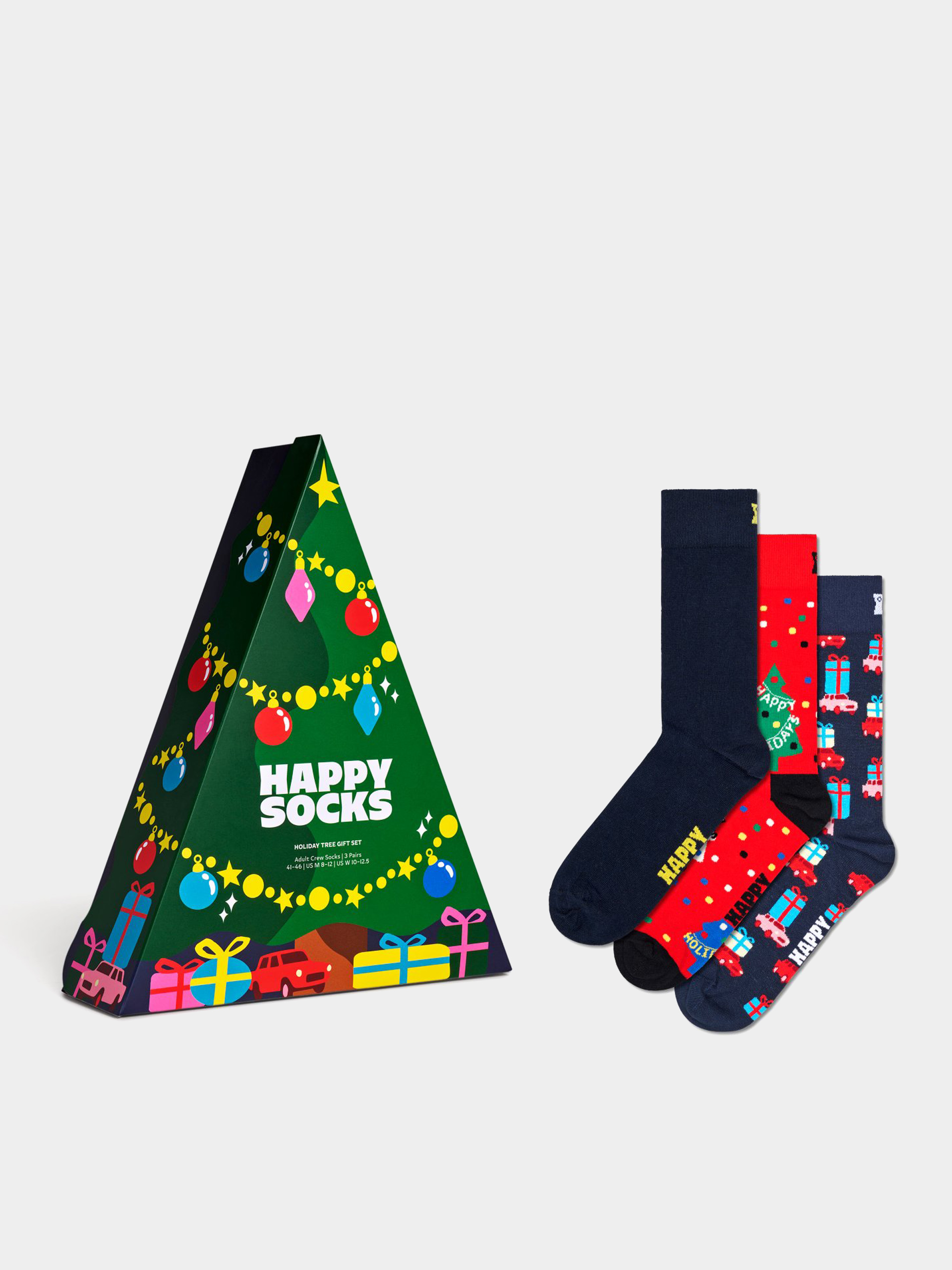 Zokni Happy Socks 3-Pack Holiday Tree Gift Set (green)