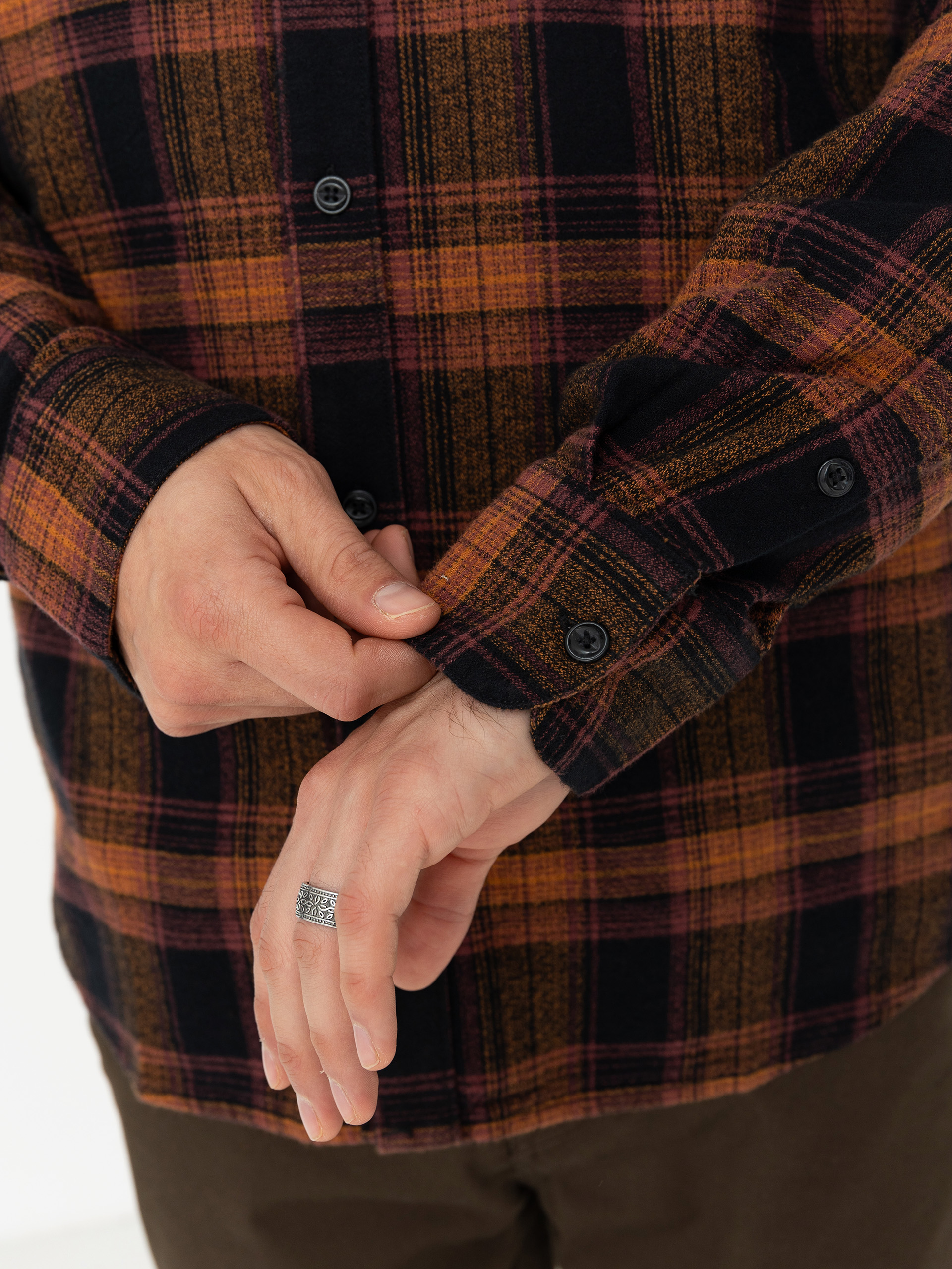 Volcom Baystone Flannel Ls Ing (black)