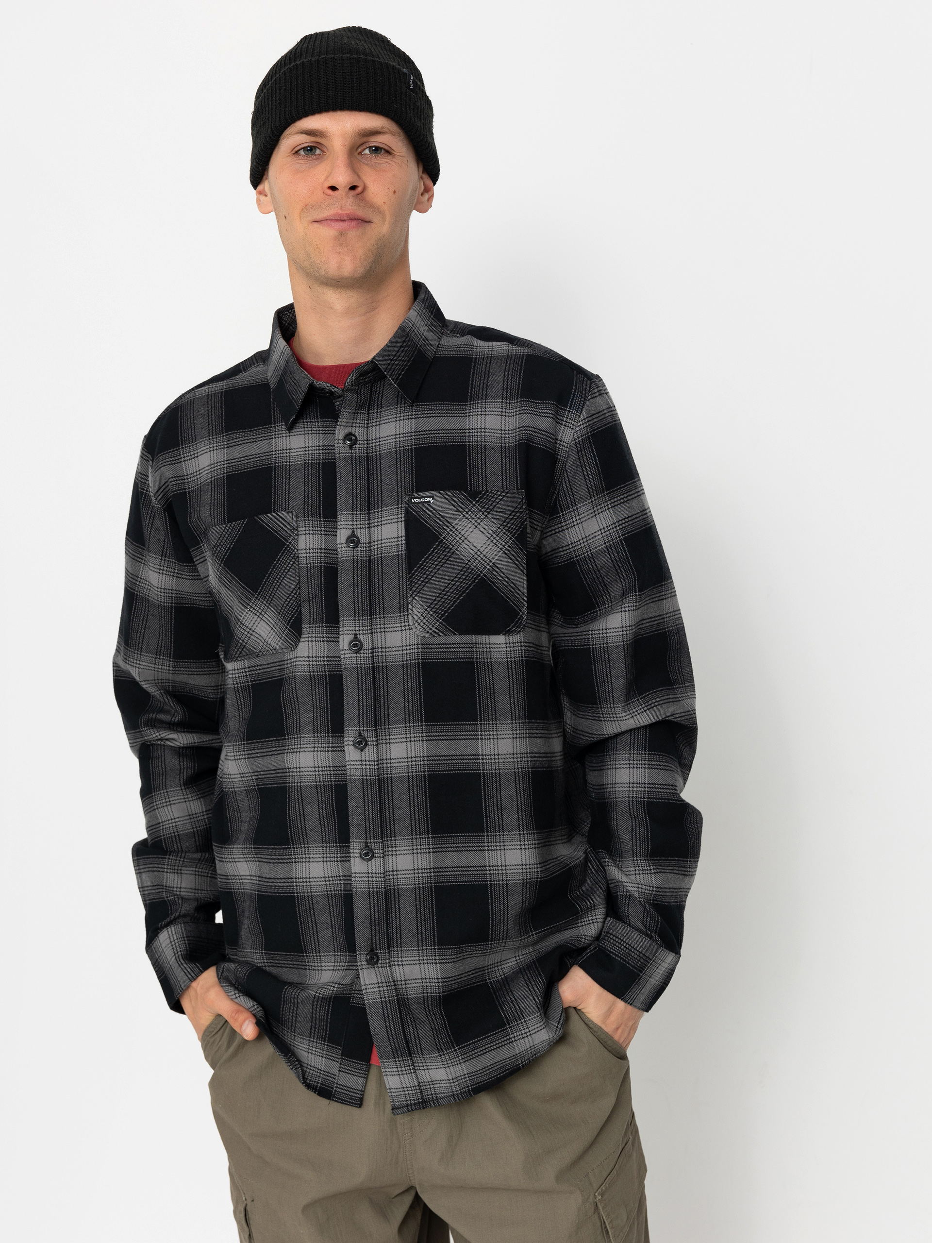 Volcom Netastone Flannel Ls Ing (black)