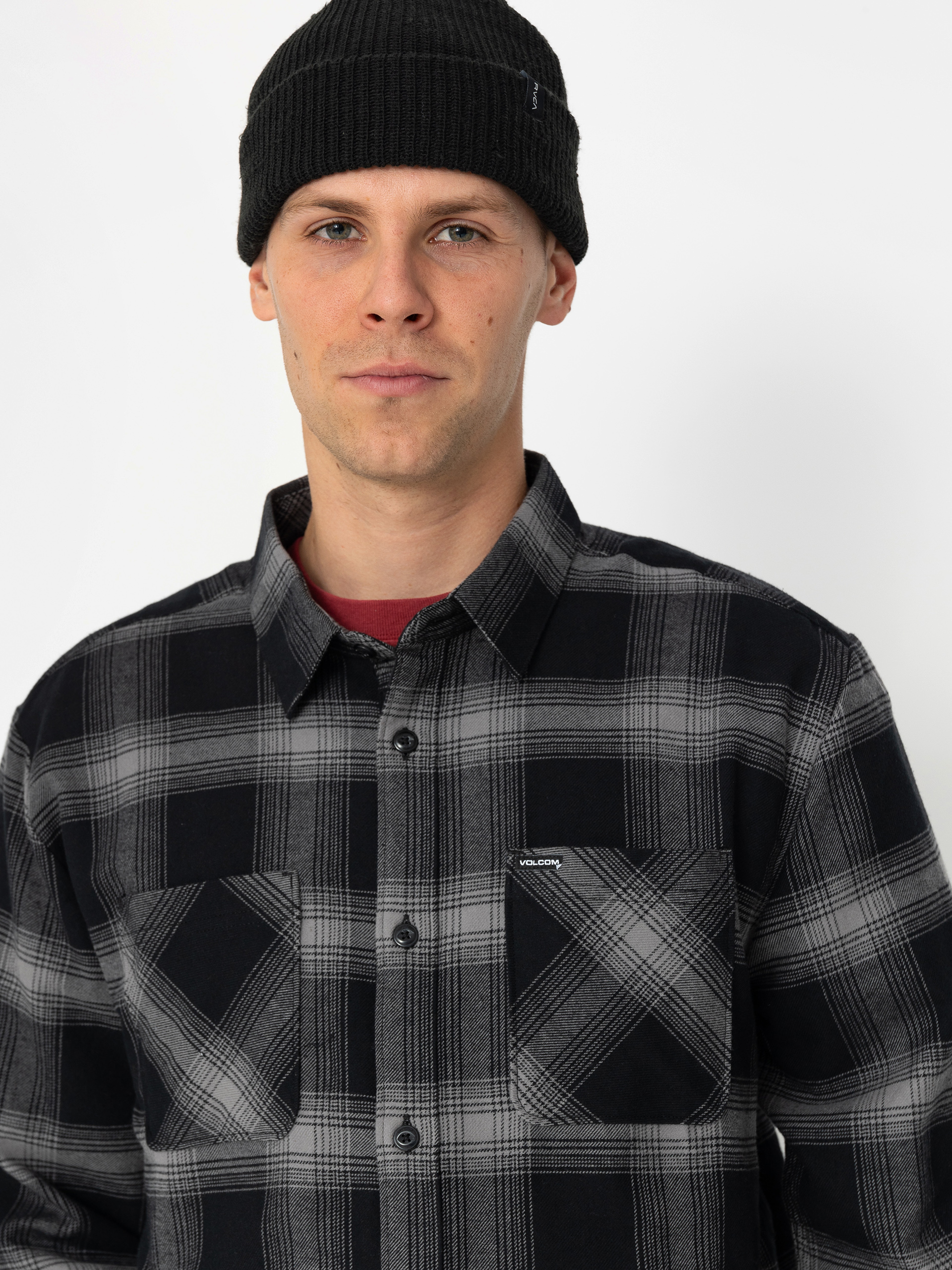Volcom Netastone Flannel Ls Ing (black)
