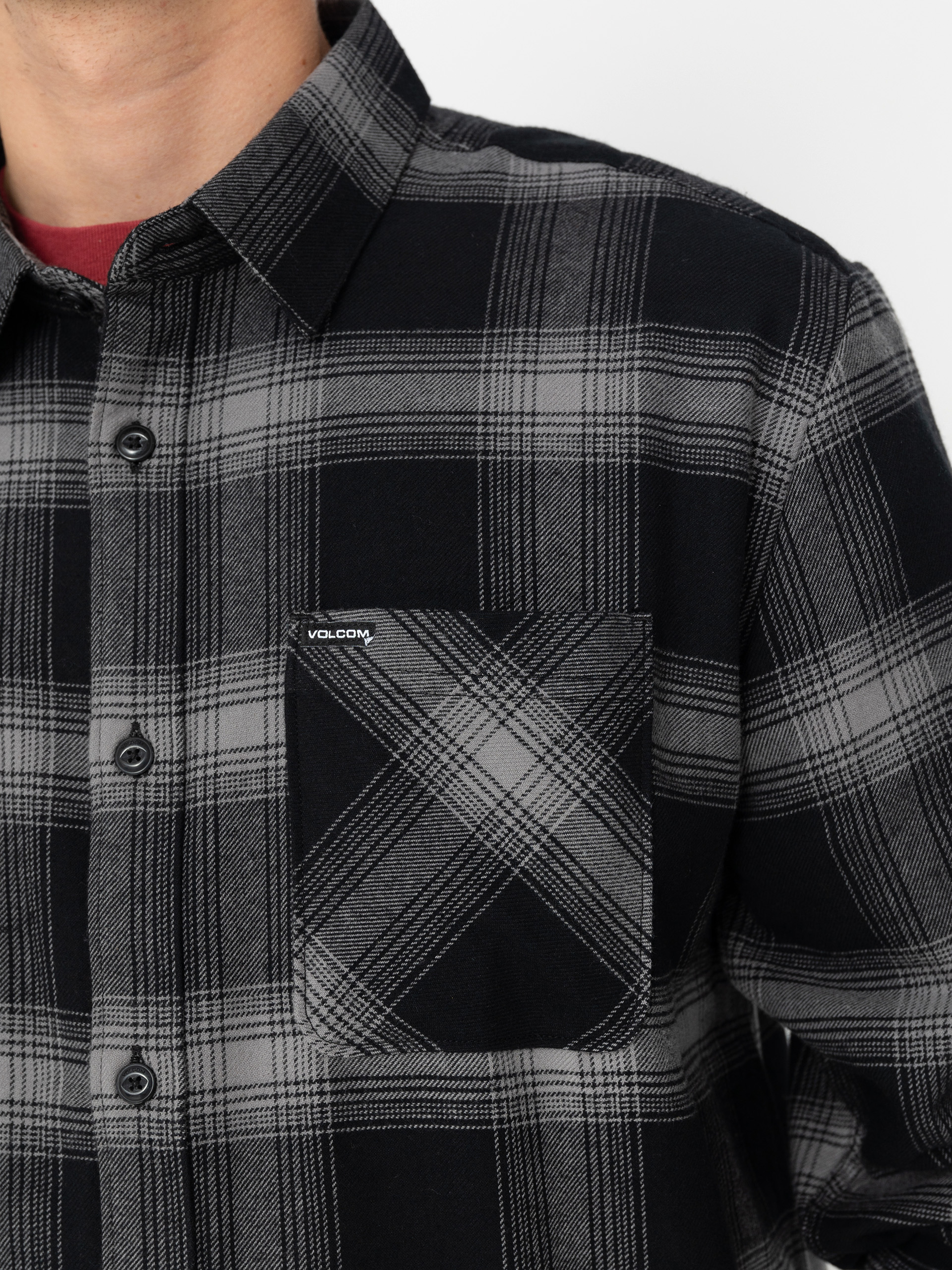 Volcom Netastone Flannel Ls Ing (black)