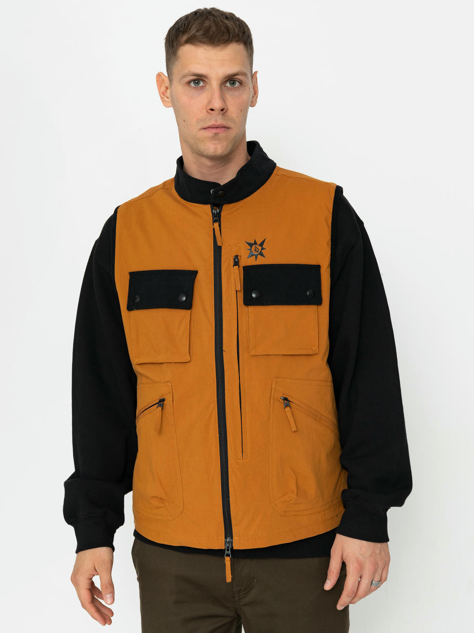 Volcom Tt B Iguchi Tds Vest Mellény (chestnut brown)