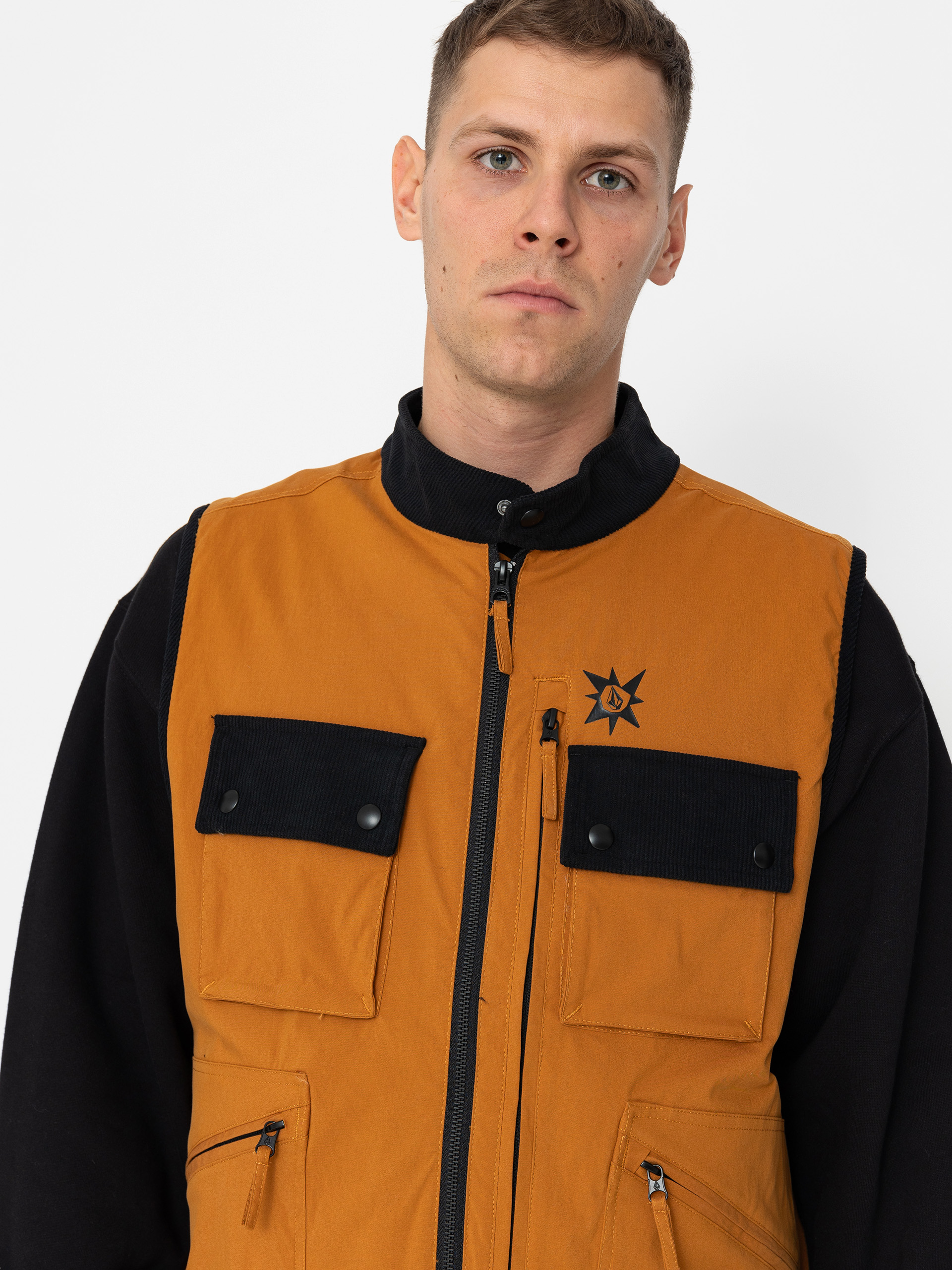 Volcom Tt B Iguchi Tds Vest Mellény (chestnut brown)
