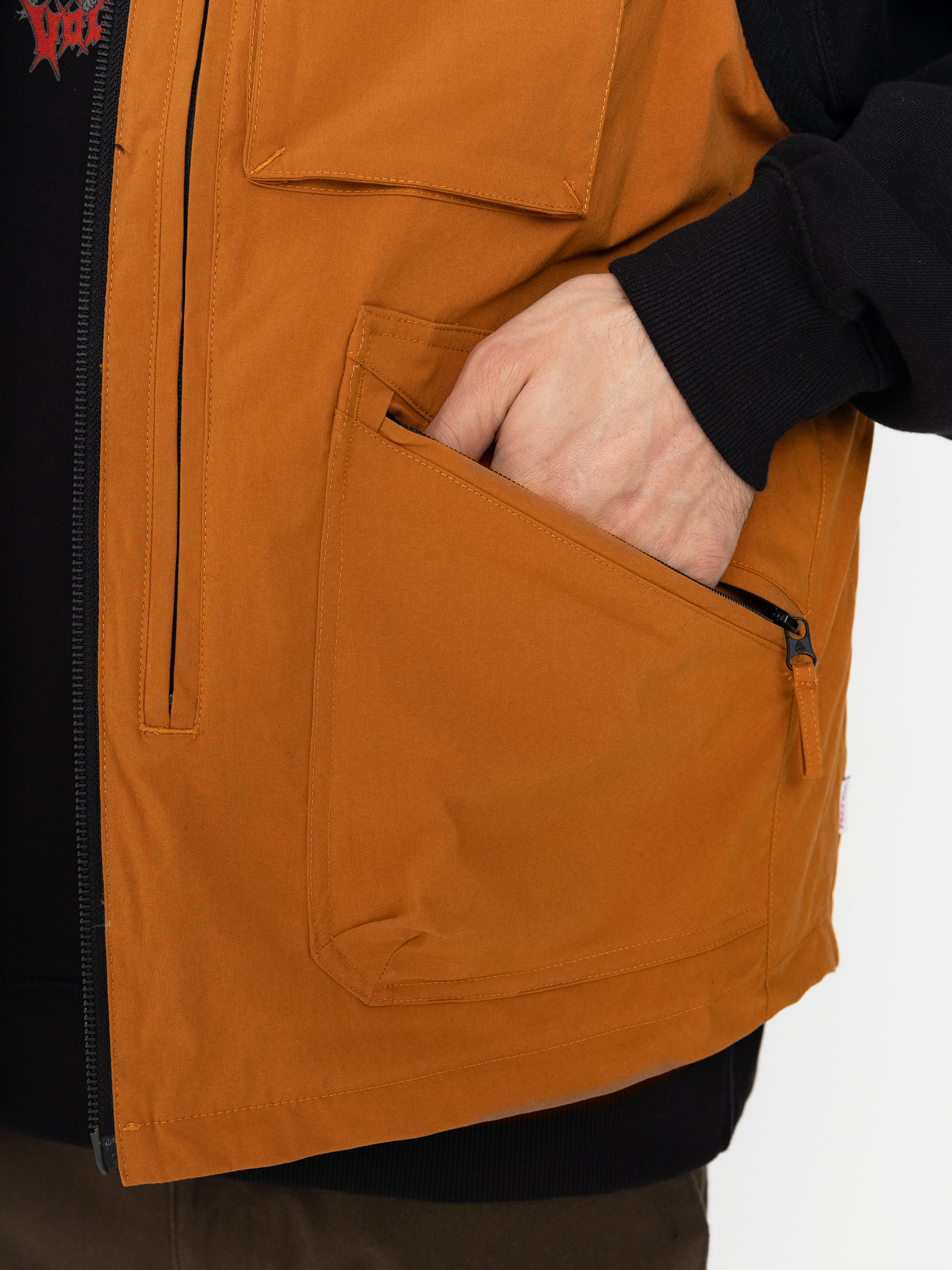 Volcom Tt B Iguchi Tds Vest Mellény (chestnut brown)