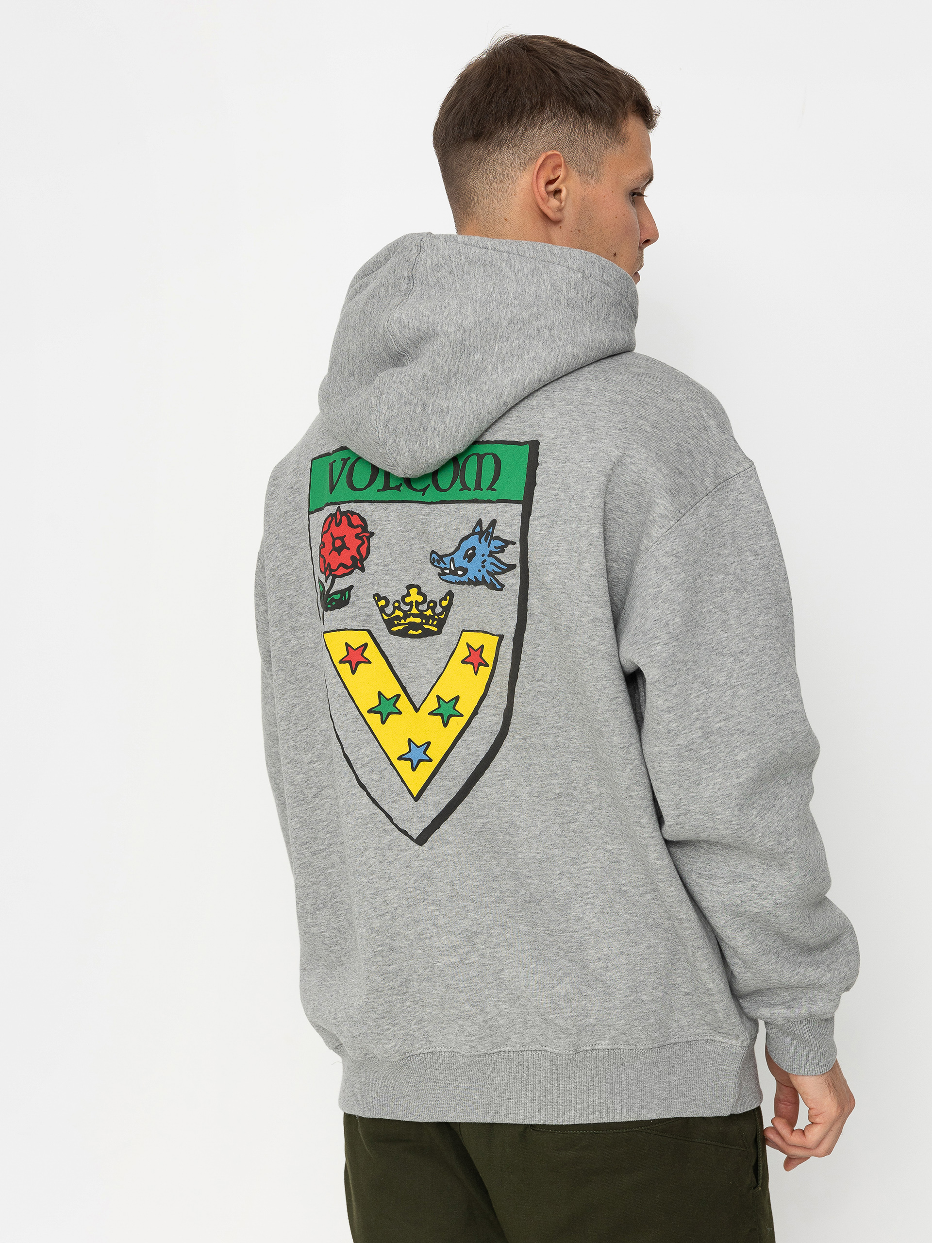 Volcom Fergadelic HD Kapucnis pulóver (heather grey)