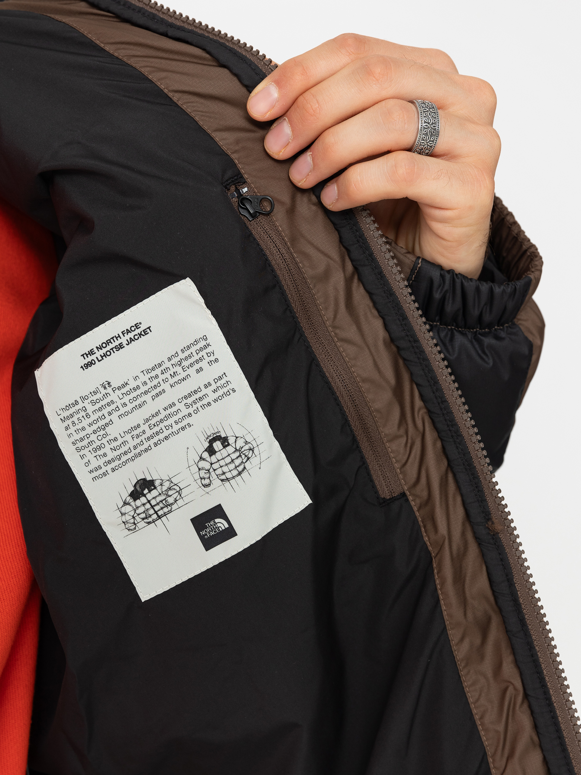 The North Face Lhotse Hooded Dzseki (smokey brown)