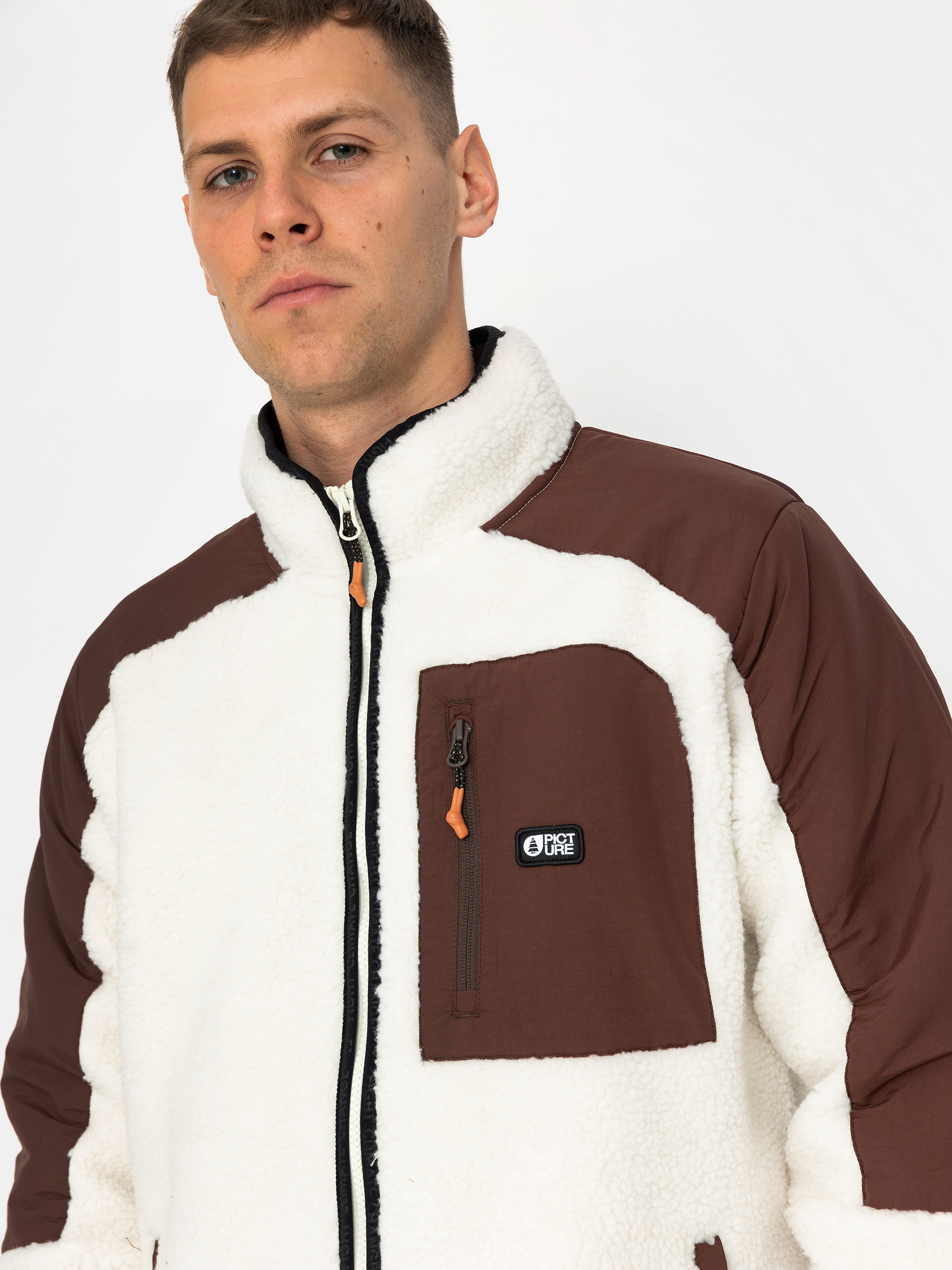 Férfi Picture Quilchena Polár pulóver (tofu chicory coffee)