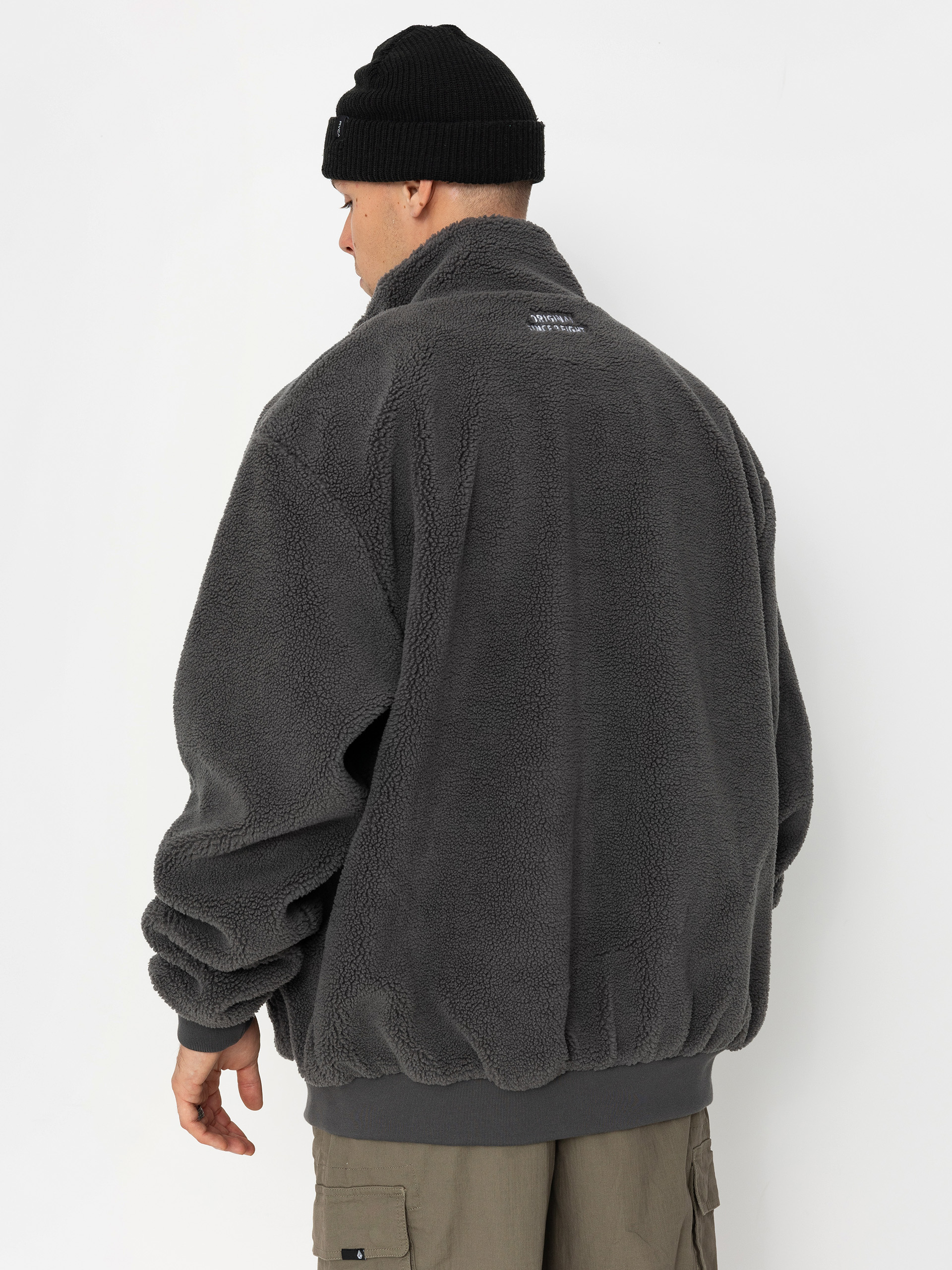 MassDnm Patch Teddy Zip Dzseki (grey)