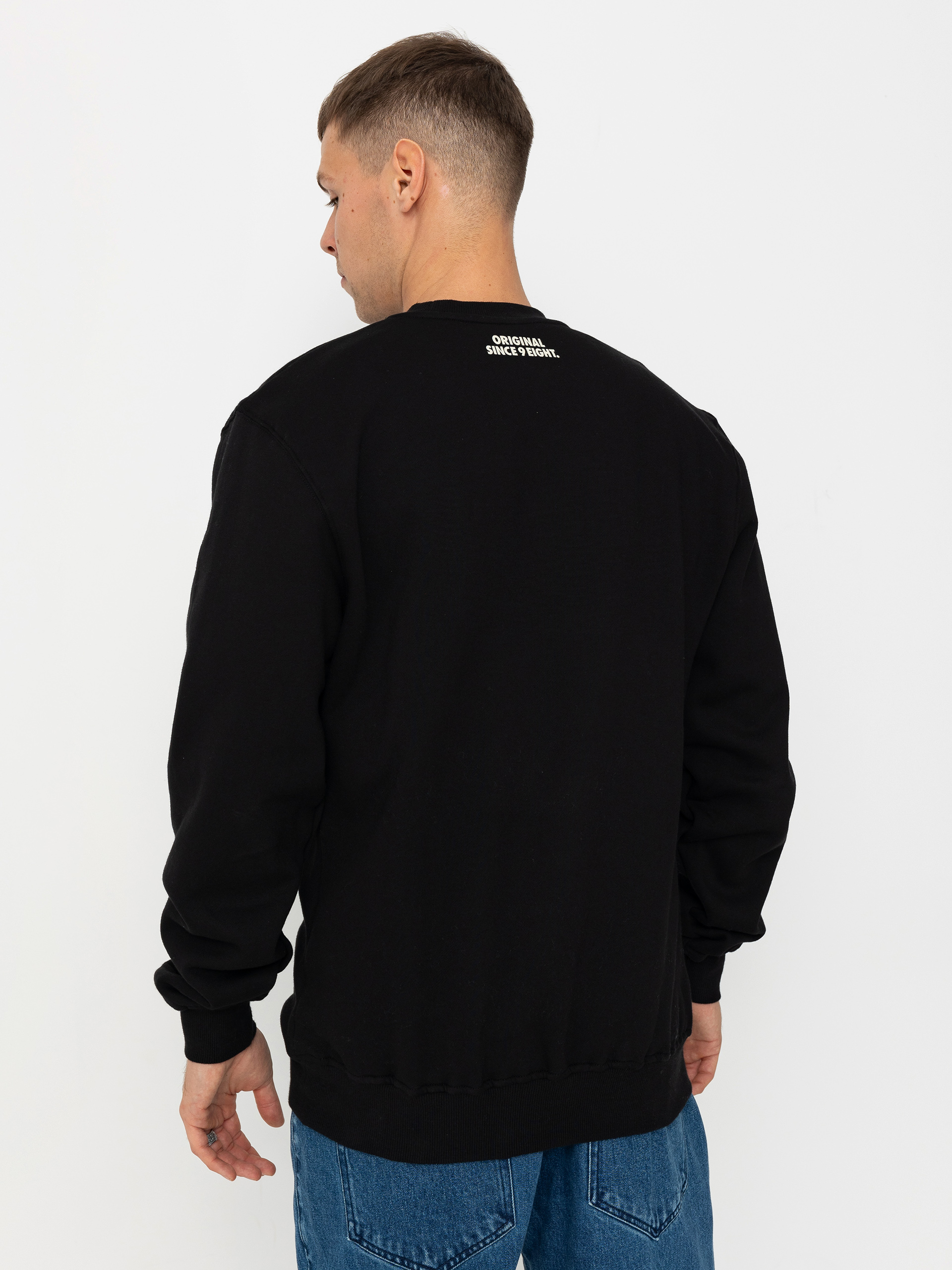 MassDnm Patch Crew Pulóver (black)