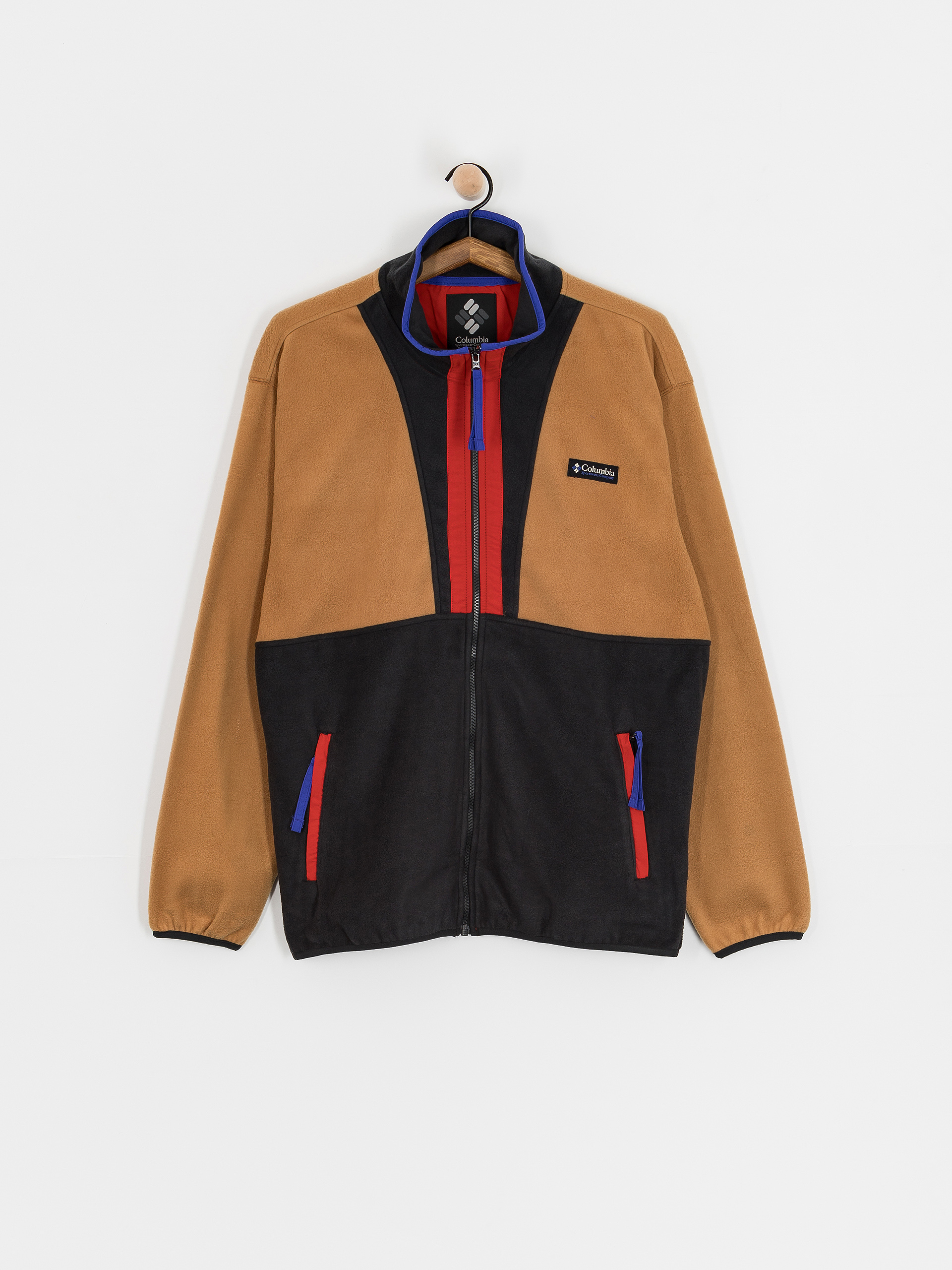 Férfi Polár pulóver Columbia Backbowl II Full Zip (camel brown bl)