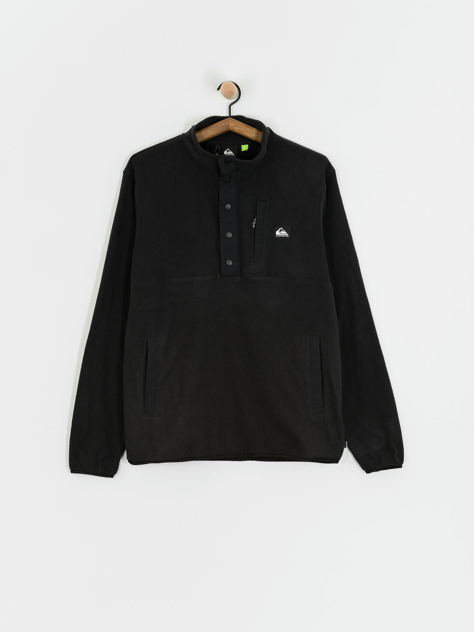 Polár pulóver Quiksilver No Destination 2 Half Snap (black)